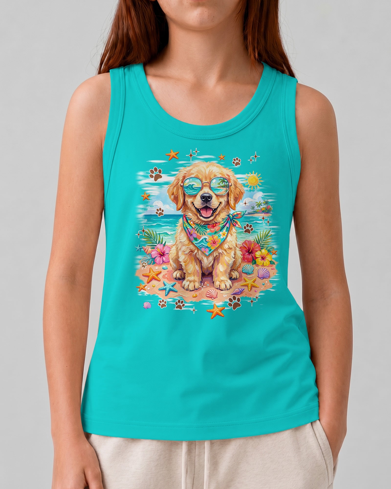 I WAS MADE FOR SUNNY DAYS GOLDEN RETRIEVER DOG KIDS ALL OVER PRINT - TYPQ0406263