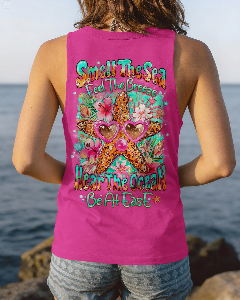 SMELL THE SEA STARFISH ALL OVER PRINT - TYQY0807262