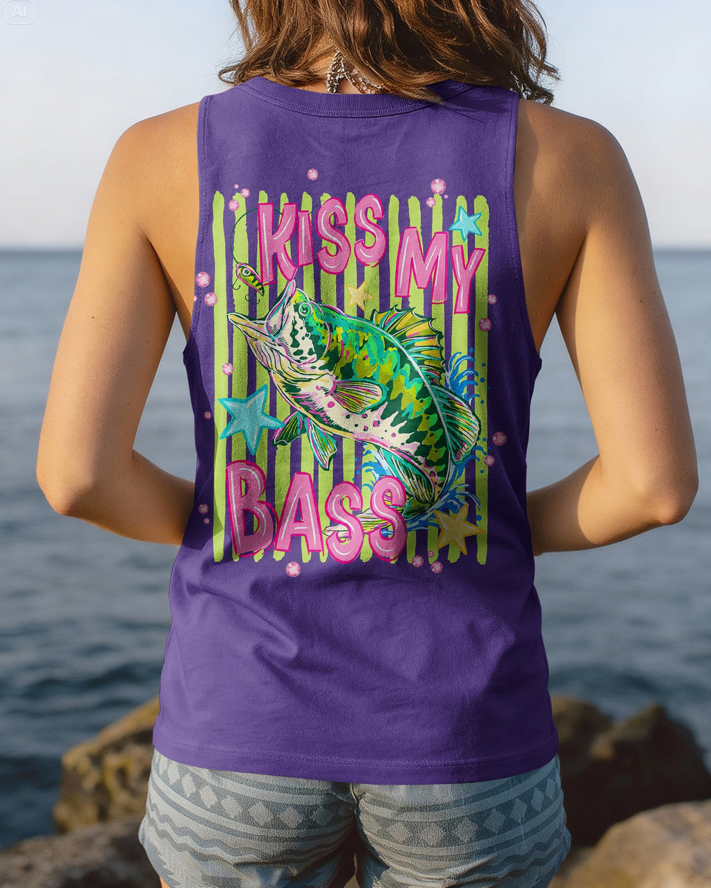 KISS MY BASS FISHING ALL OVER PRINT - TLNT2905262