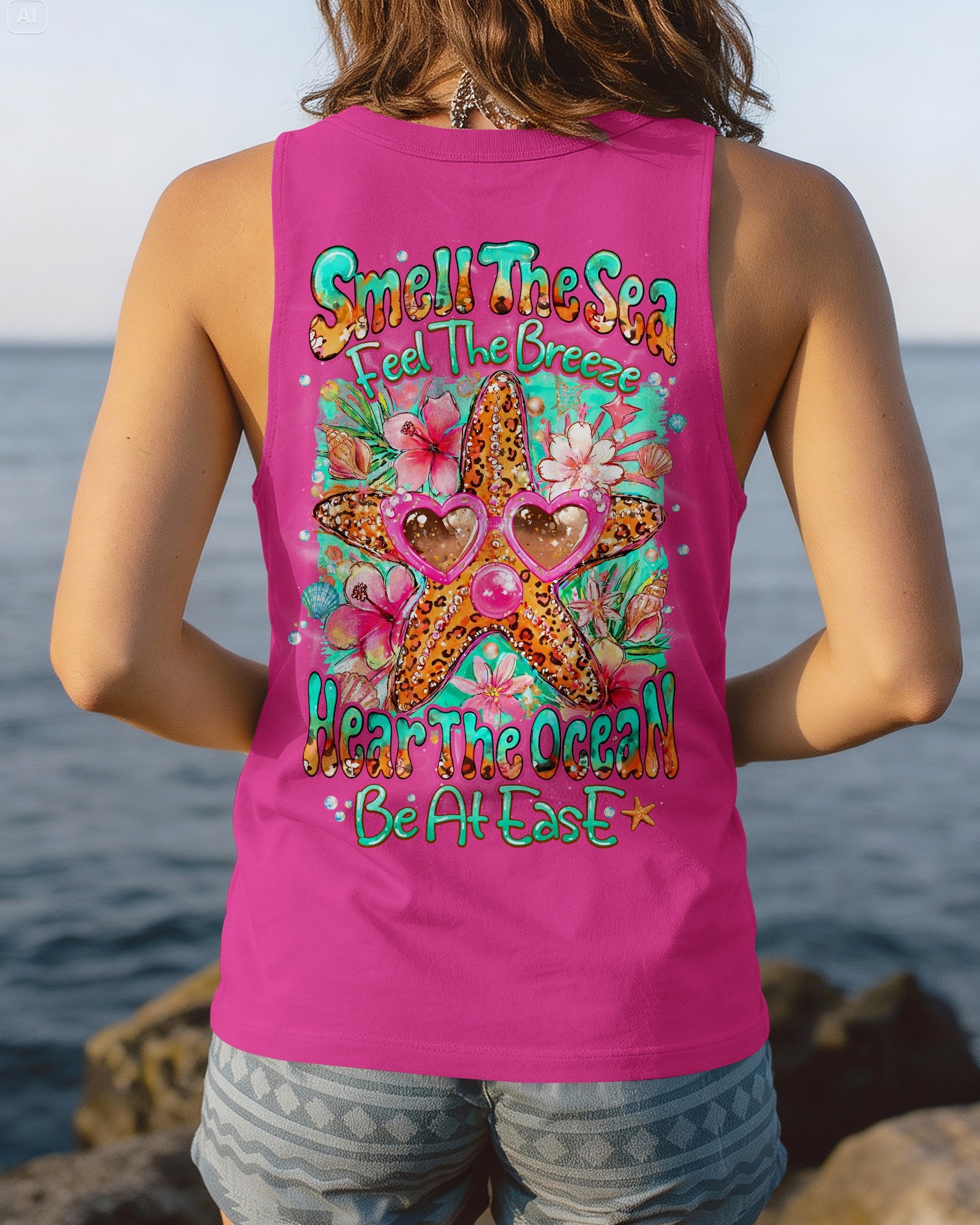 SMELL THE SEA STARFISH ALL OVER PRINT - TYQY0807262