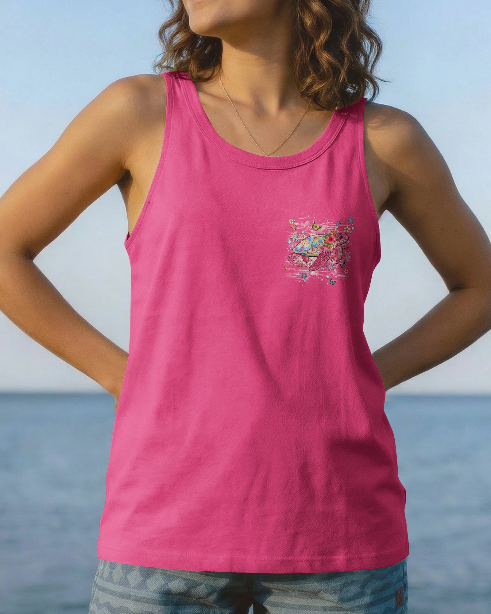 TURTLE KISSES STARFISH WISHES ALL OVER PRINT -  TLHN1606264