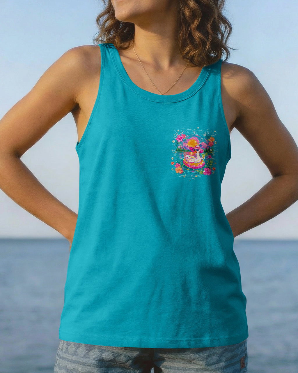 LIVING ON LAKE TIME GOOSE ALL OVER PRINT   - TLHN2205263