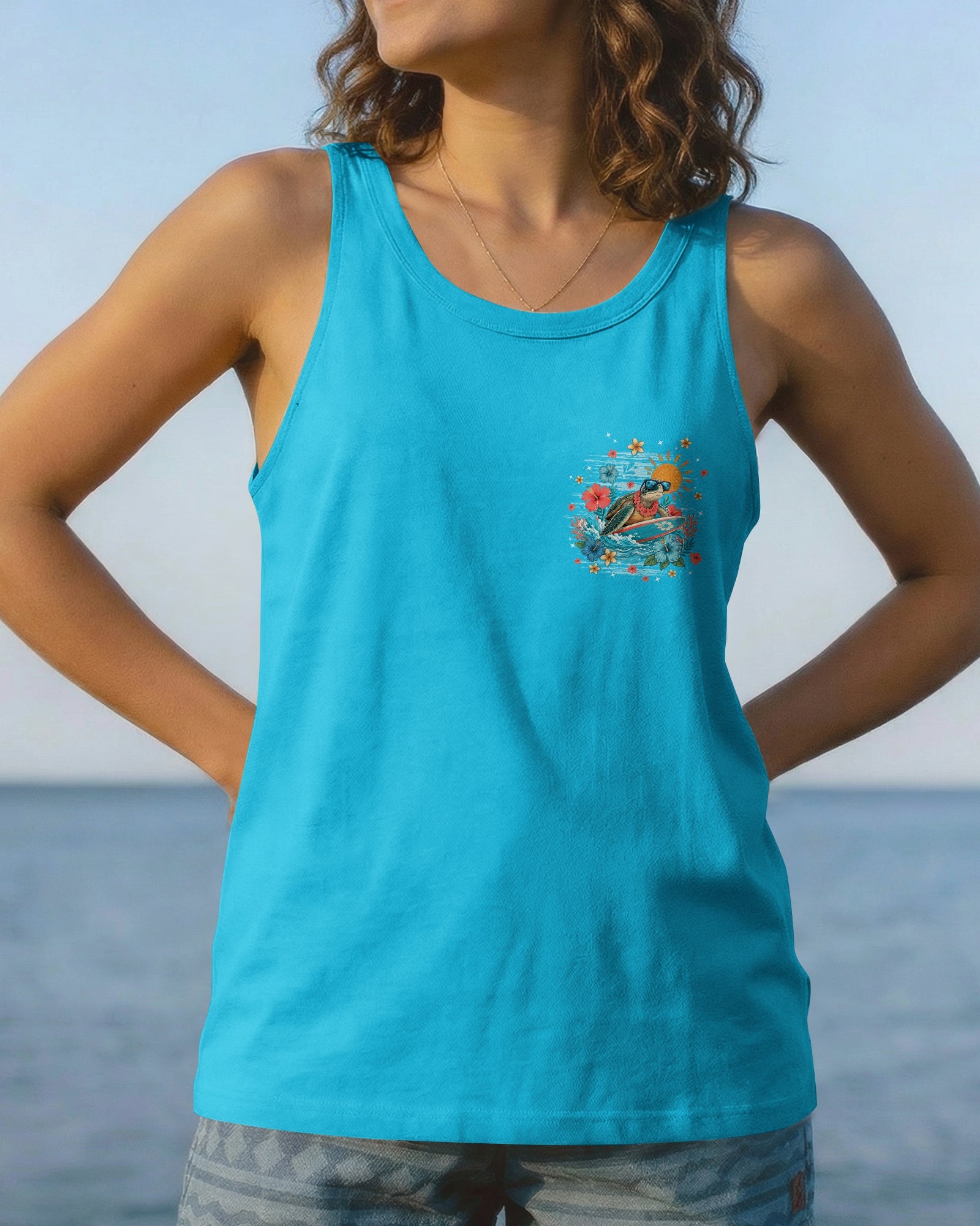 I WAS MADE FOR SUNNY DAYS TURTLE ALL OVER PRINT - TYPQ1506262