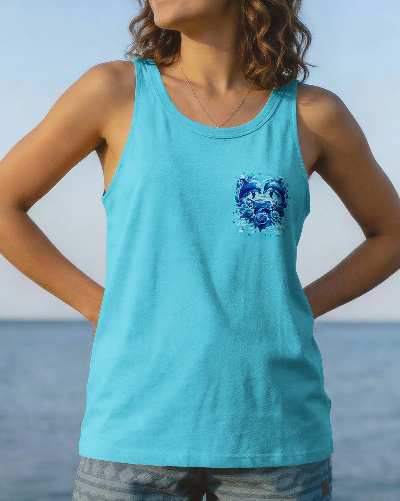 OCEAN WISHES DOLPHIN KISSES ALL OVER PRINT - TYLN2105261
