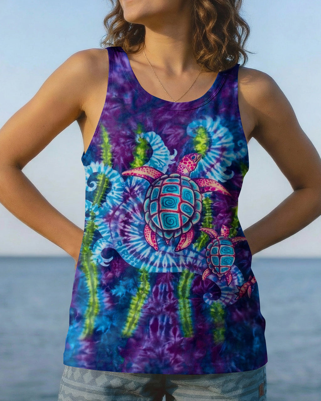 SEA TURTLE ALL OVER PRINT  - TLHN1504262