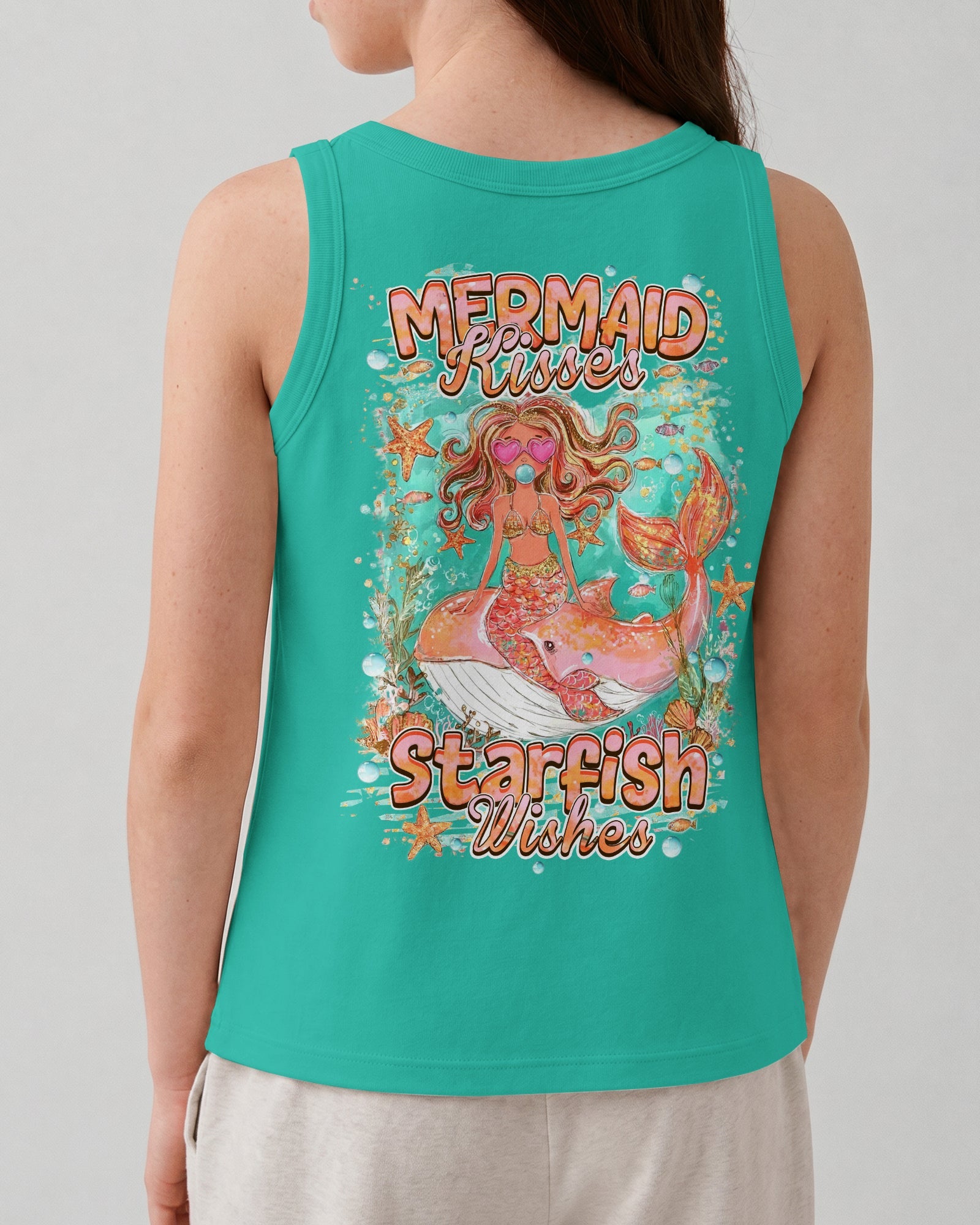 MERMAID KISSES STARFISH WISHES KIDS ALL OVER PRINT - TLHN0806261