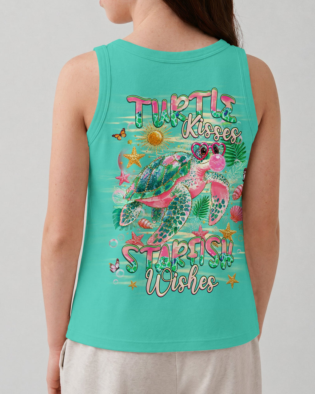 TURTLE KISSES STARFISH WISHES KIDS ALL OVER PRINT - TLHG0906261