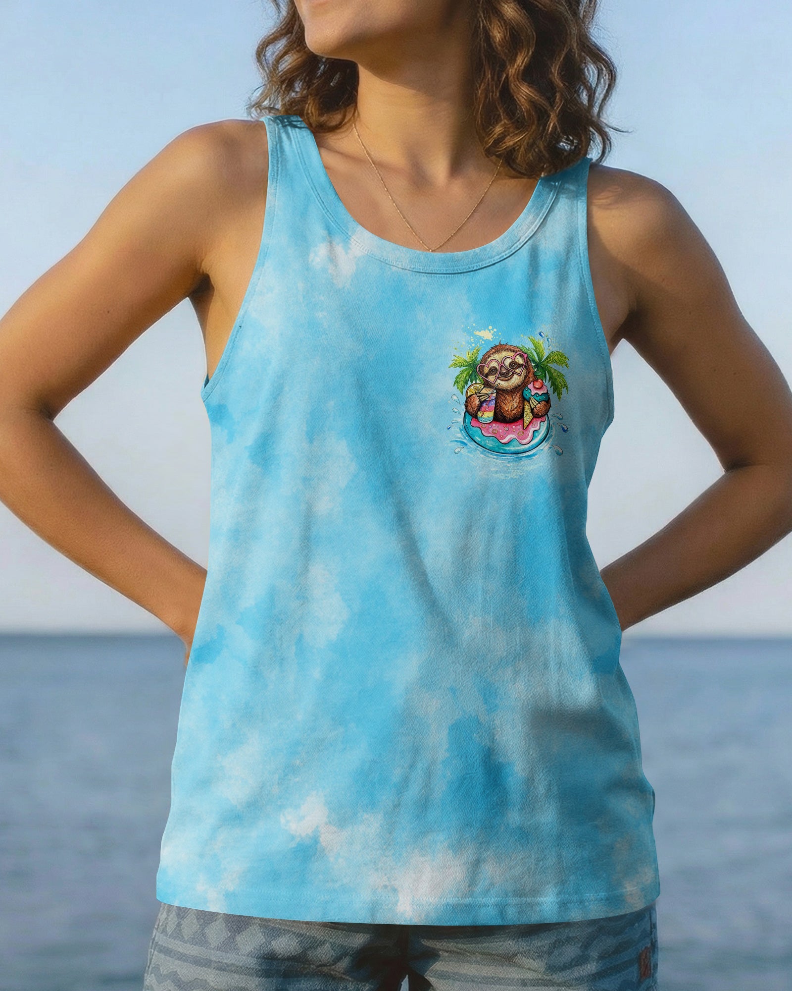 I'M ON ISLAND TIME  SLOTH ALL OVER PRINT - TLTW0804263