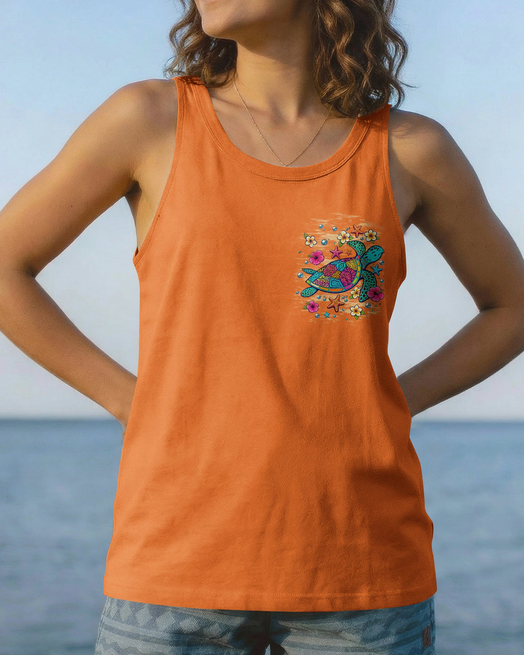 SALTWATER HEALS EVERYTHING TURTLE ALL OVER PRINT   - TLNT1306263