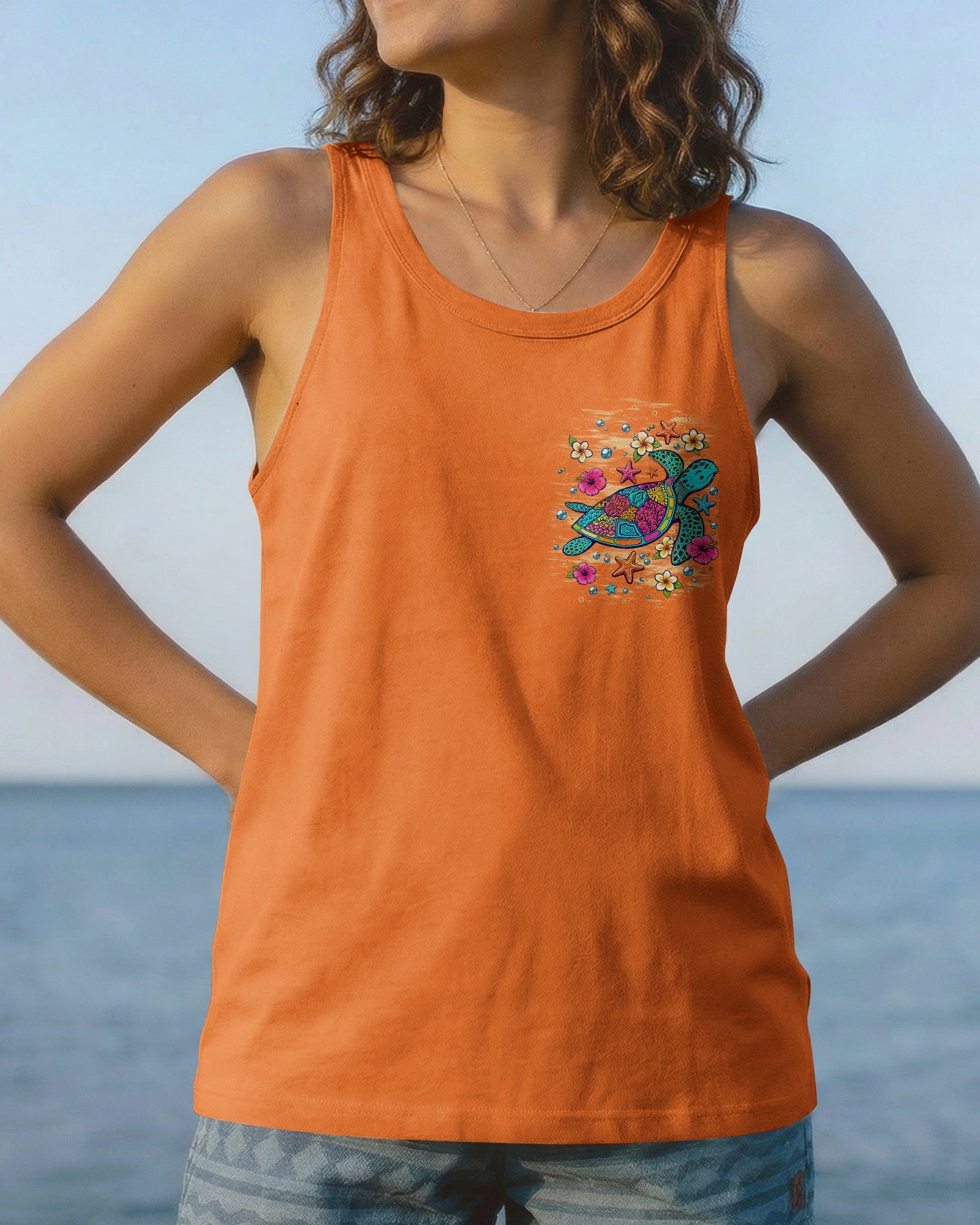 SALTWATER HEALS EVERYTHING TURTLE ALL OVER PRINT   - TLNT1306263