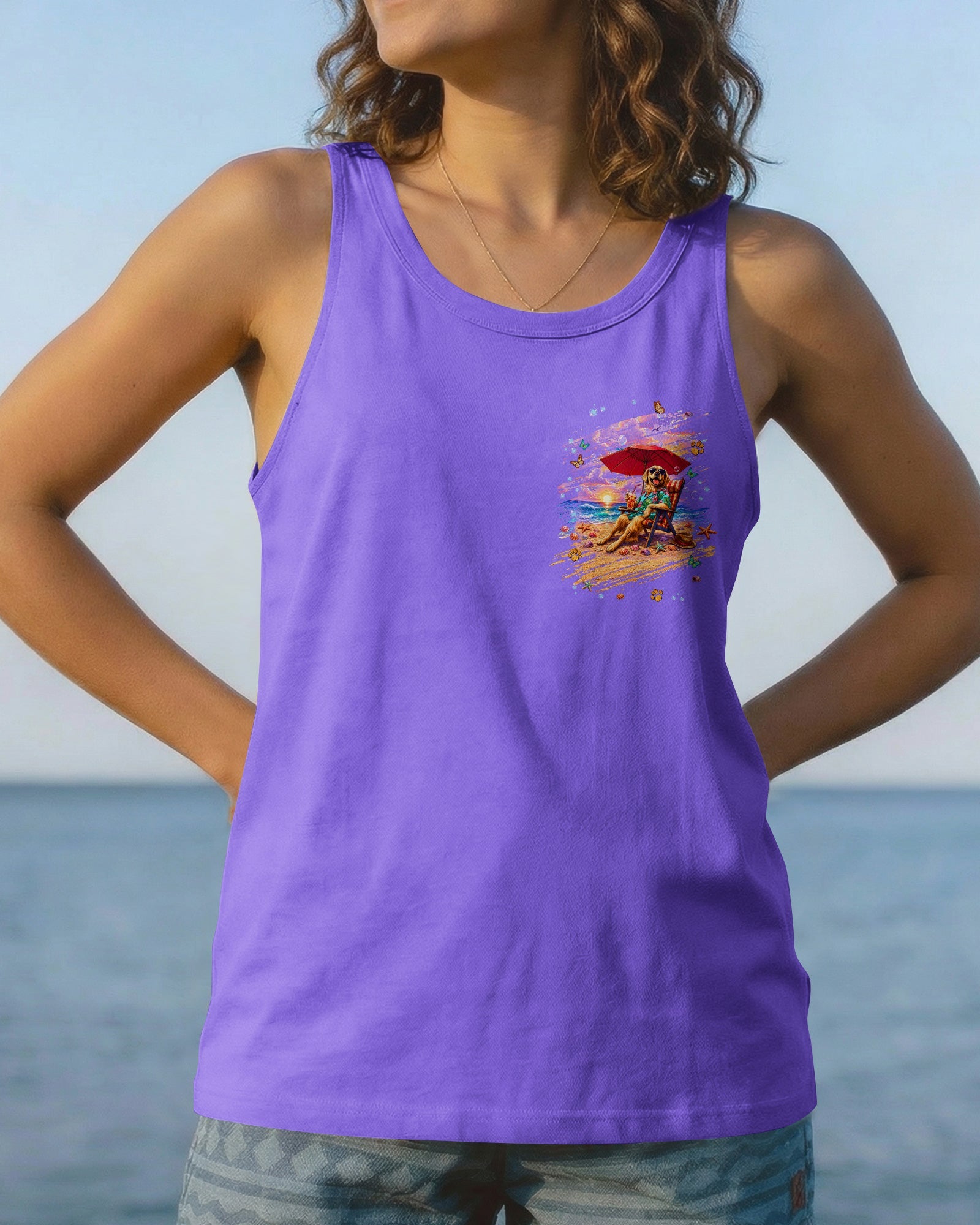 WATCH ME SIP GOLDEN RETRIEVER  DOG ALL OVER PRINT  - TLNT2605263