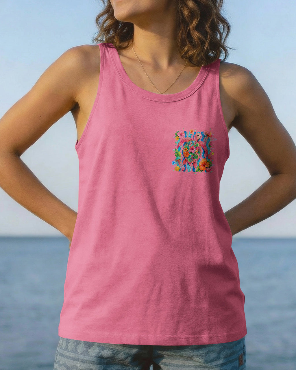 WAVES AND WONDER TURTLE ALL OVER PRINT -TYLN1506261