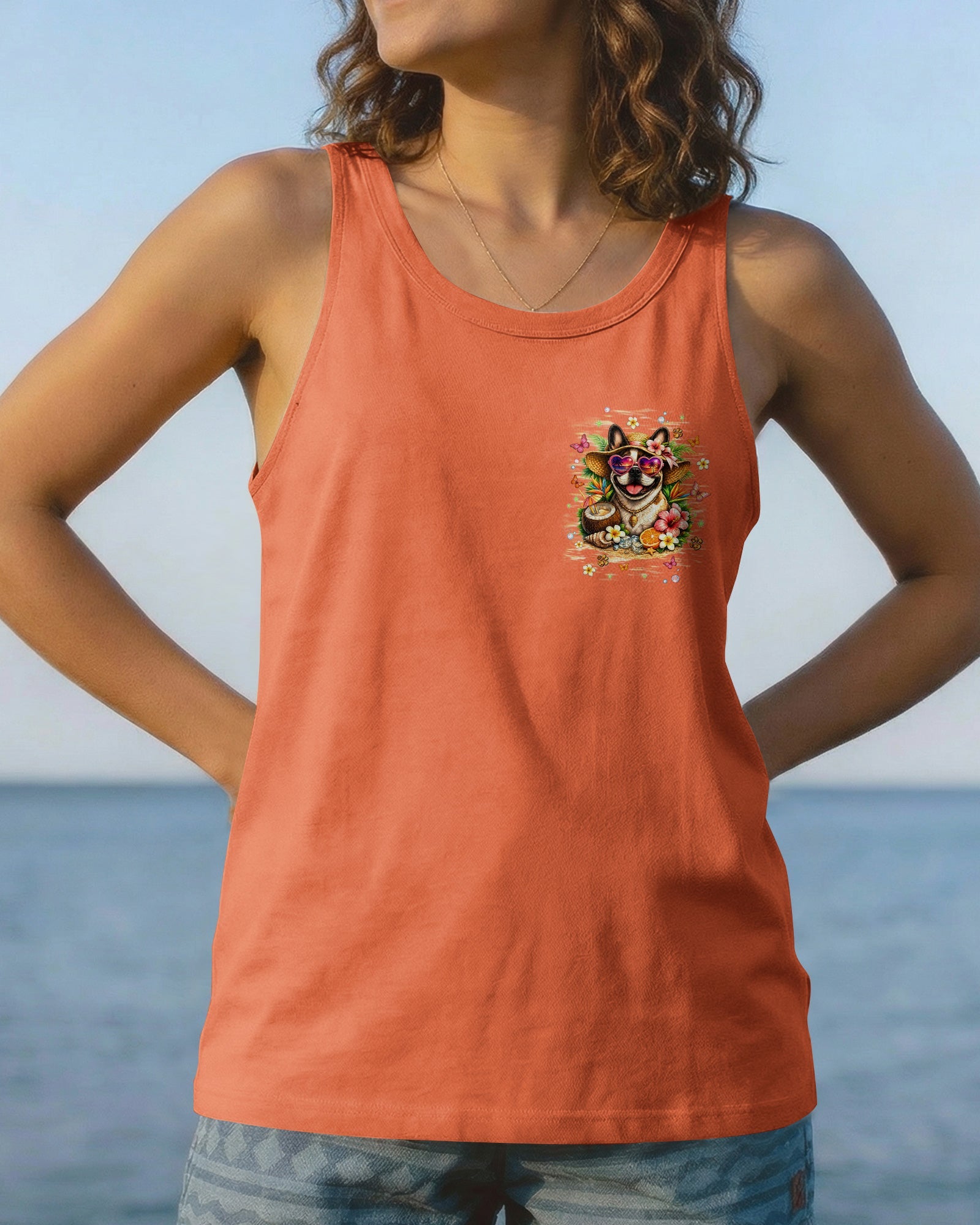 SANDY PAWS AND SALTY KISSES FRENCH BULLDOG ALL OVER PRINT - TLNT1905261