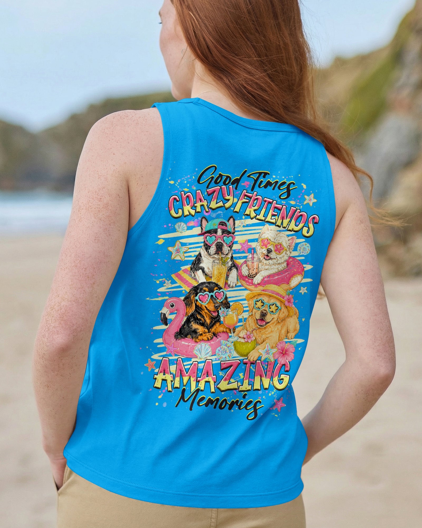 GOOD TIMES CRAZY FRIEND DOG  ALL OVER PRINT - TLHG2505263