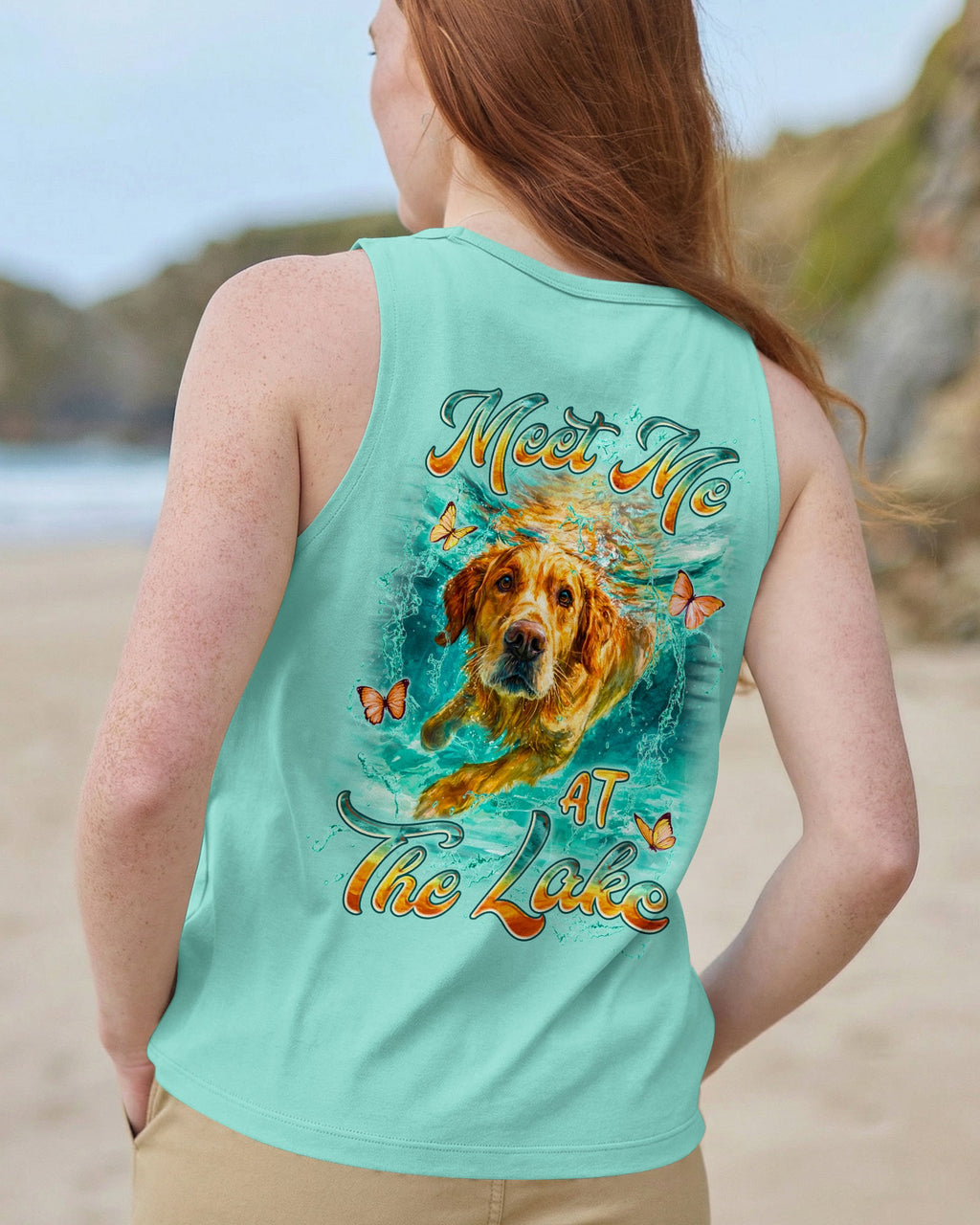 MEET ME AT THE LAKE GOLDEN RETRIEVER DOG ALL OVER PRINT - TYLN225262