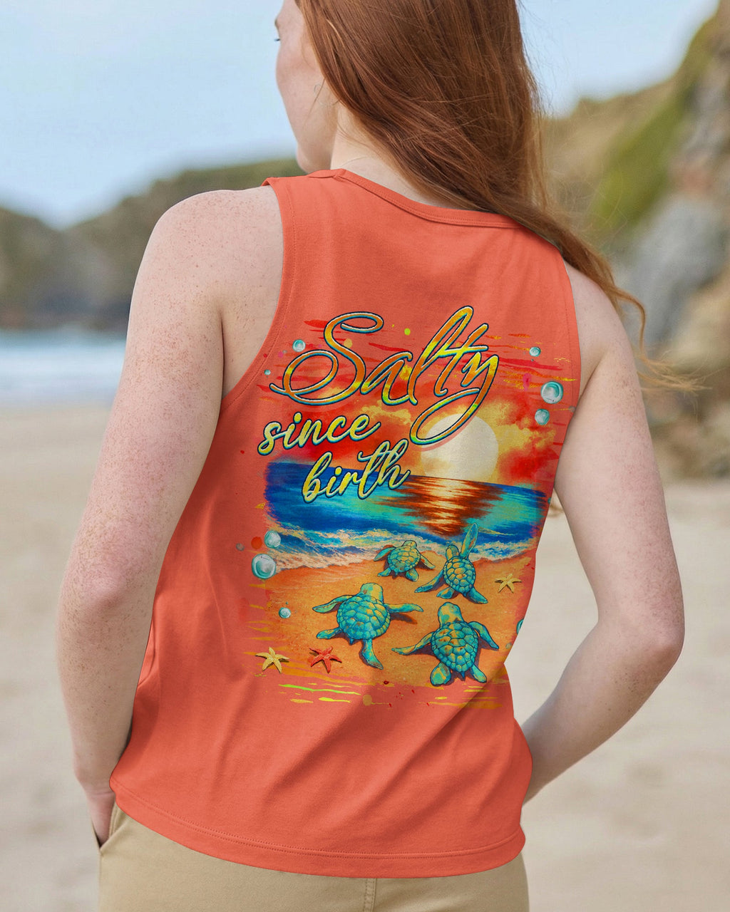 SALTY SINCE BIRTH TURTLE  ALL OVER PRINT - TLHG0506261