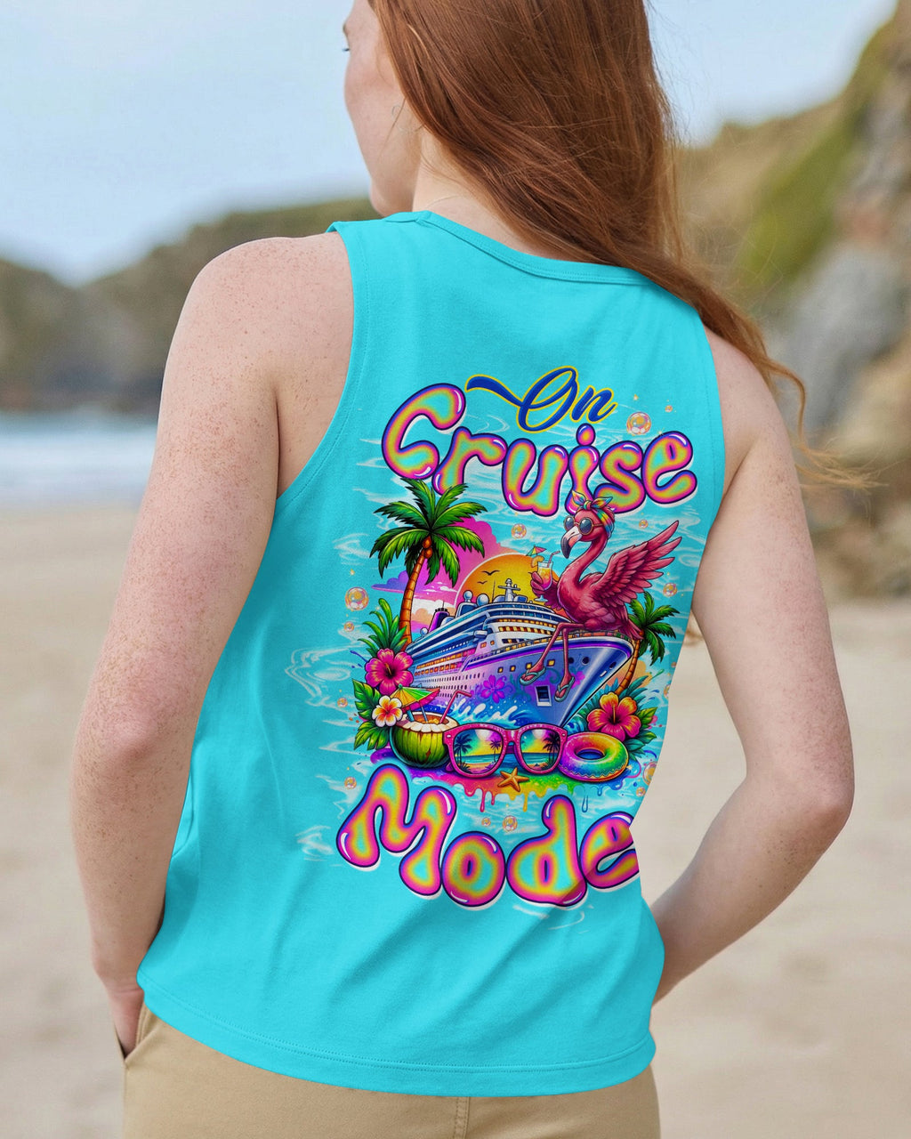 ON CRUISE MODE FLAMINGO ALL OVER PRINT - TLTW1607262