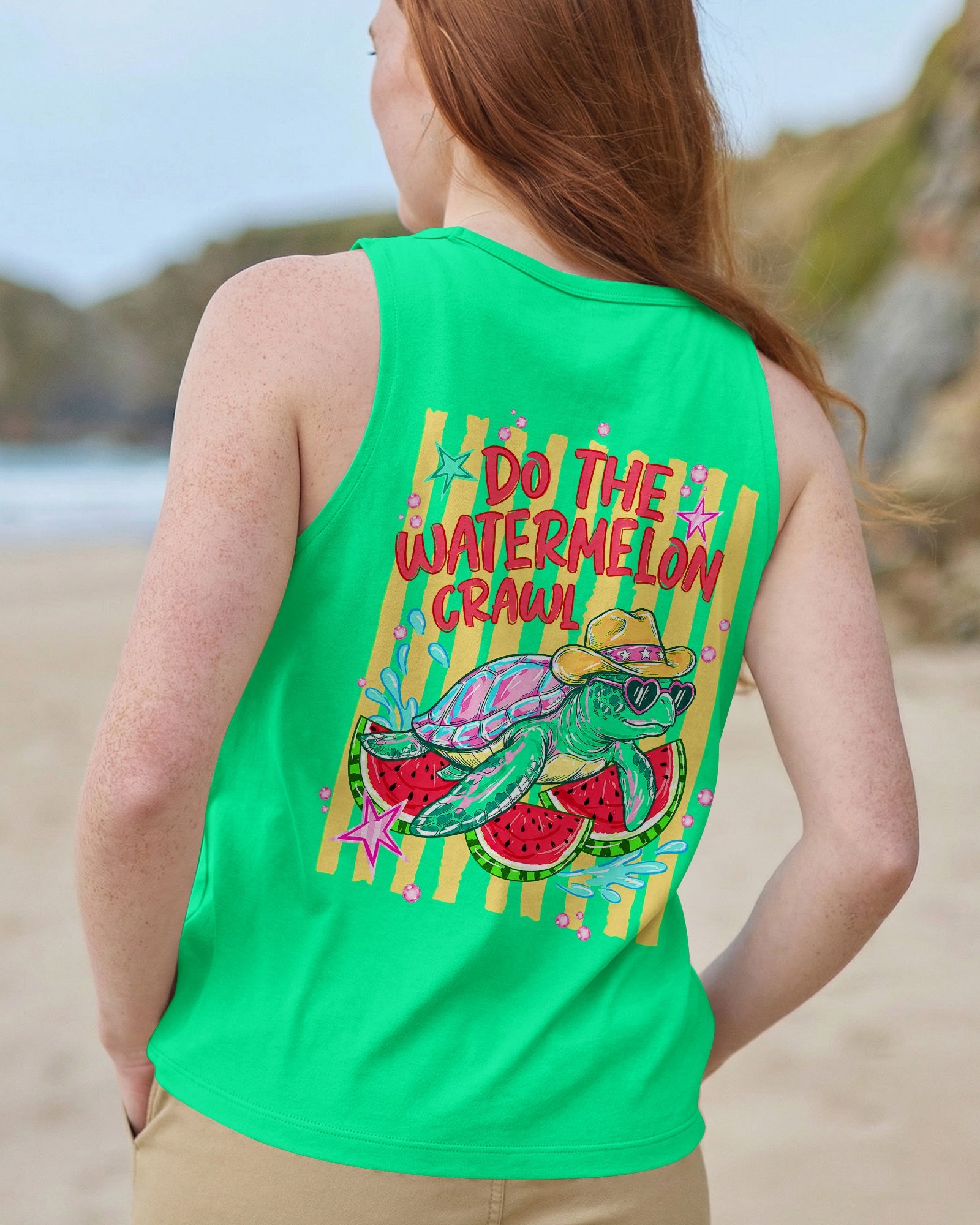 DO THE WATERMELON CRAWL TURTLE ALL OVER PRINT - TLNT2905263