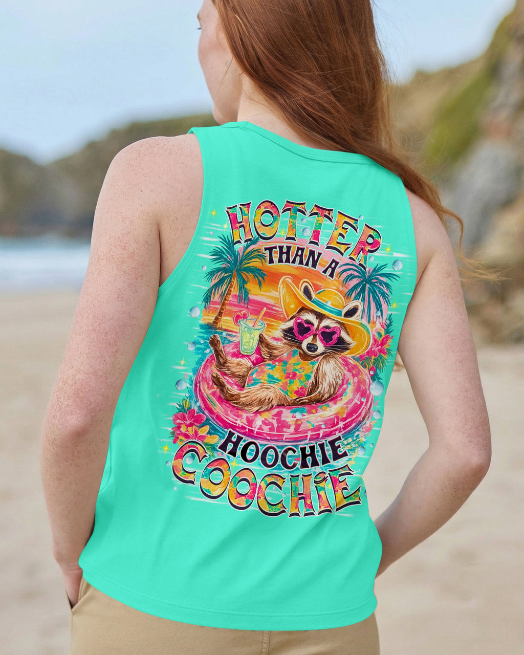 HOTTER THAN A HOOCHIE COOCHIE RACCOON ALL OVER PRINT - TLHN1905263