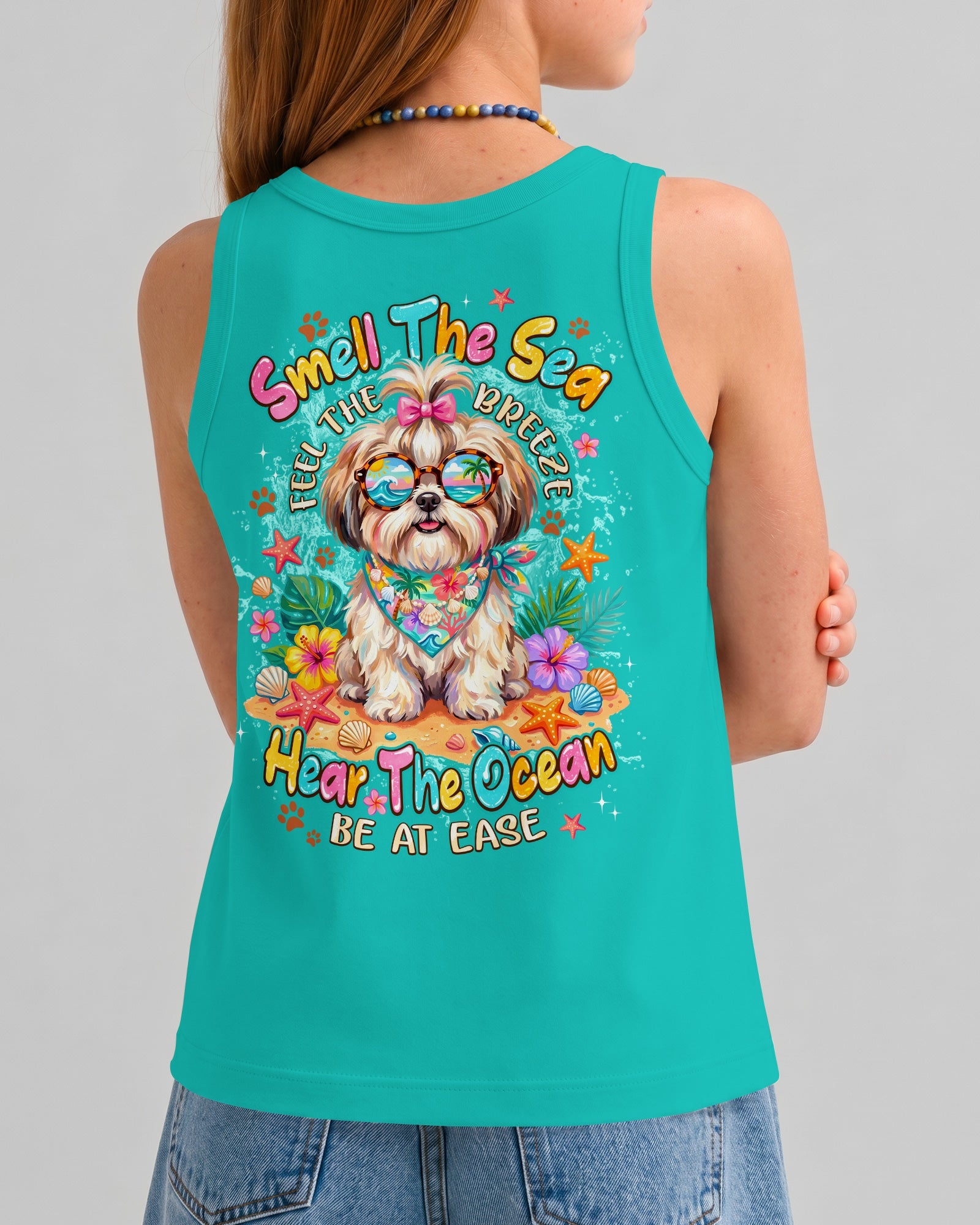 SMELL THE SEA SHIH TZU DOG KIDS ALL OVER PRINT - TYPQ0406262