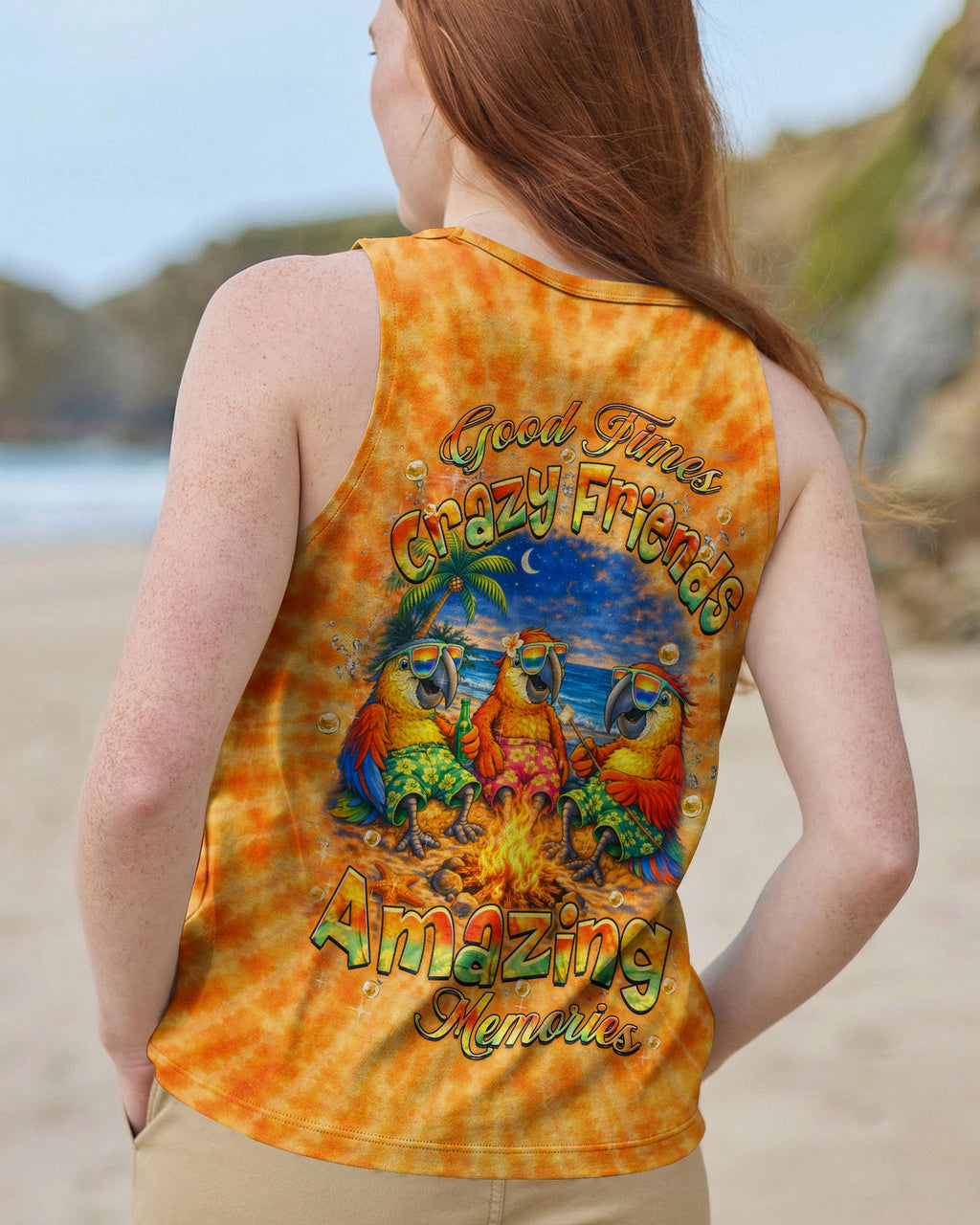 GOOD TIMES CRAZY FRIEND PARROT ALL OVER PRINT - TLHN0604262