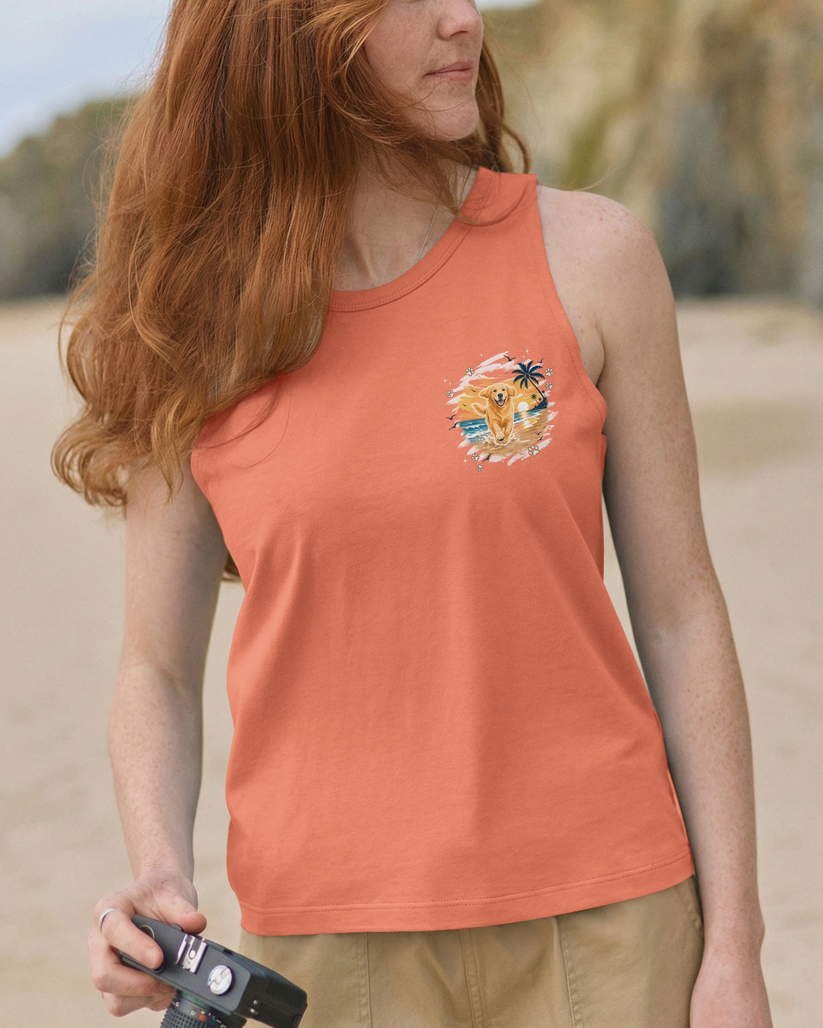 SMELL THE SEA GOLDEN RETRIEVER BEACH DOG ALL OVER PRINT - TYPQ1806261