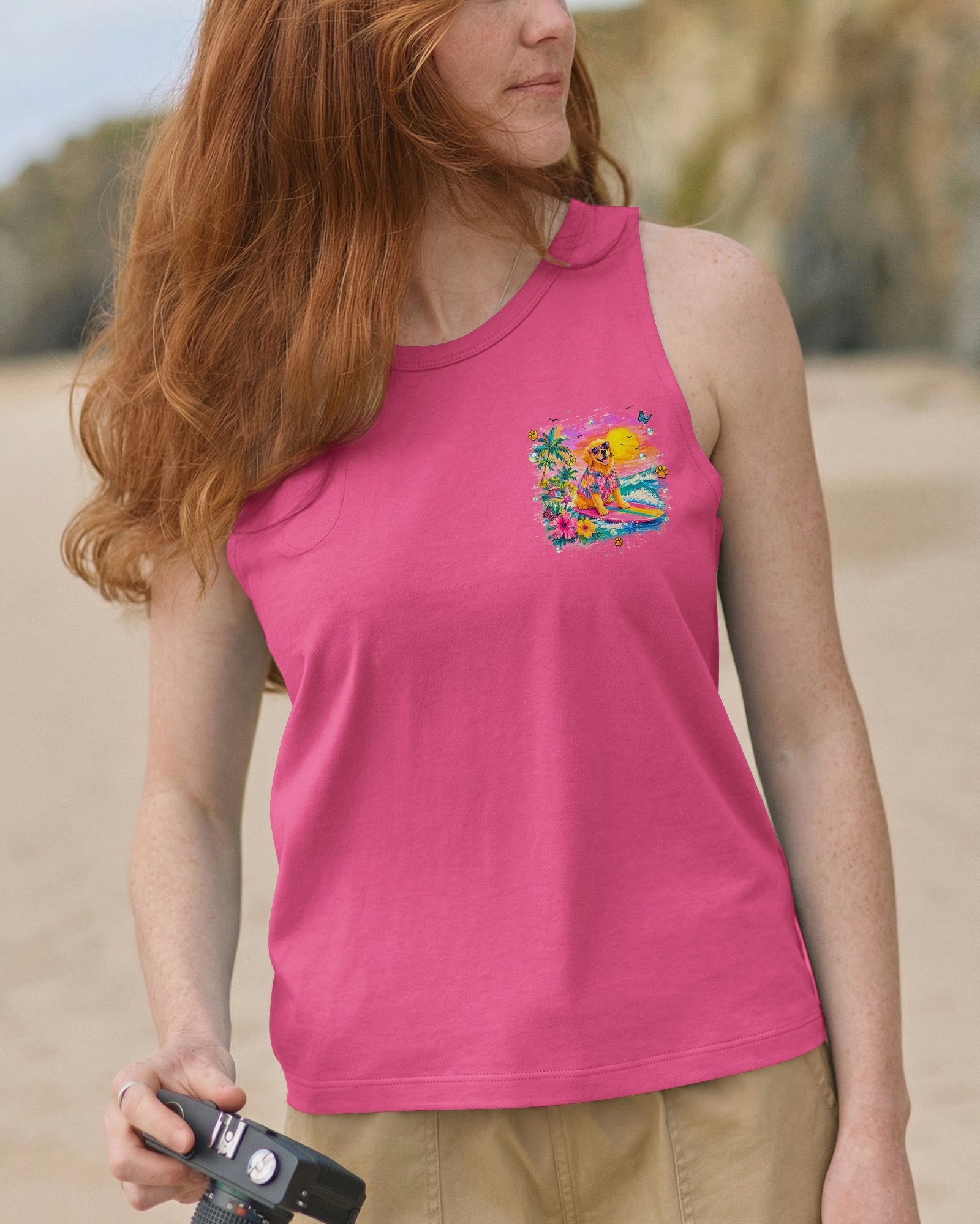 BEACH DAYS & GOLDEN WAVES GOLDEN RETRIEVER ALL OVER PRINT - TLHN2605261