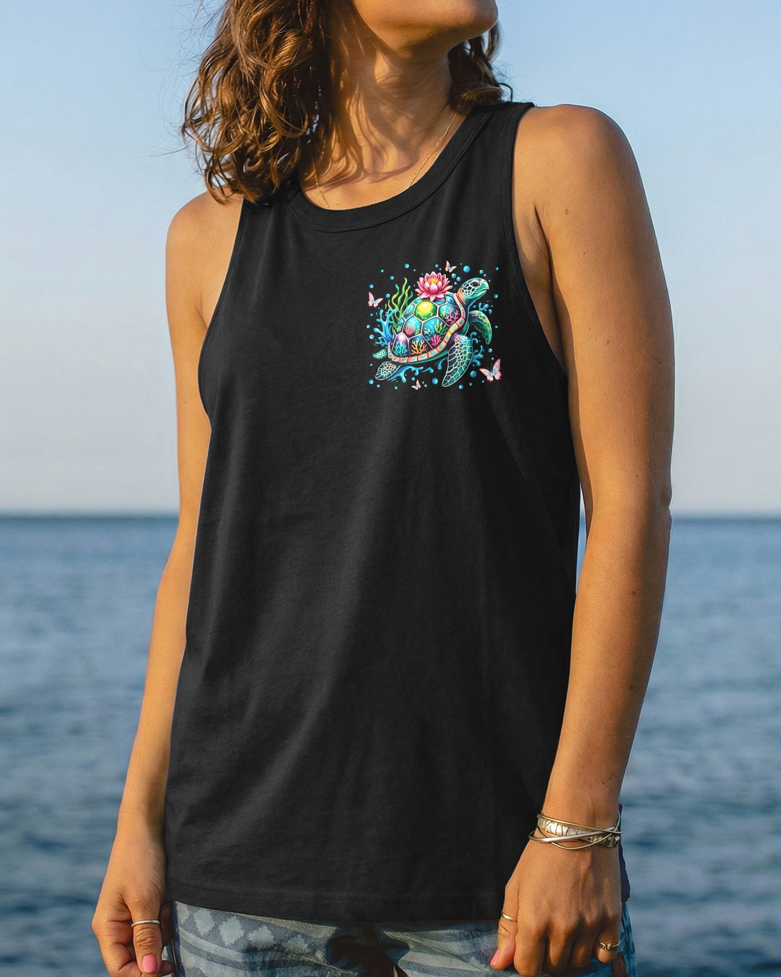 SALTWATER HEALS EVERYTHING TURTLE ALL OVER PRINT - TYLN1506262