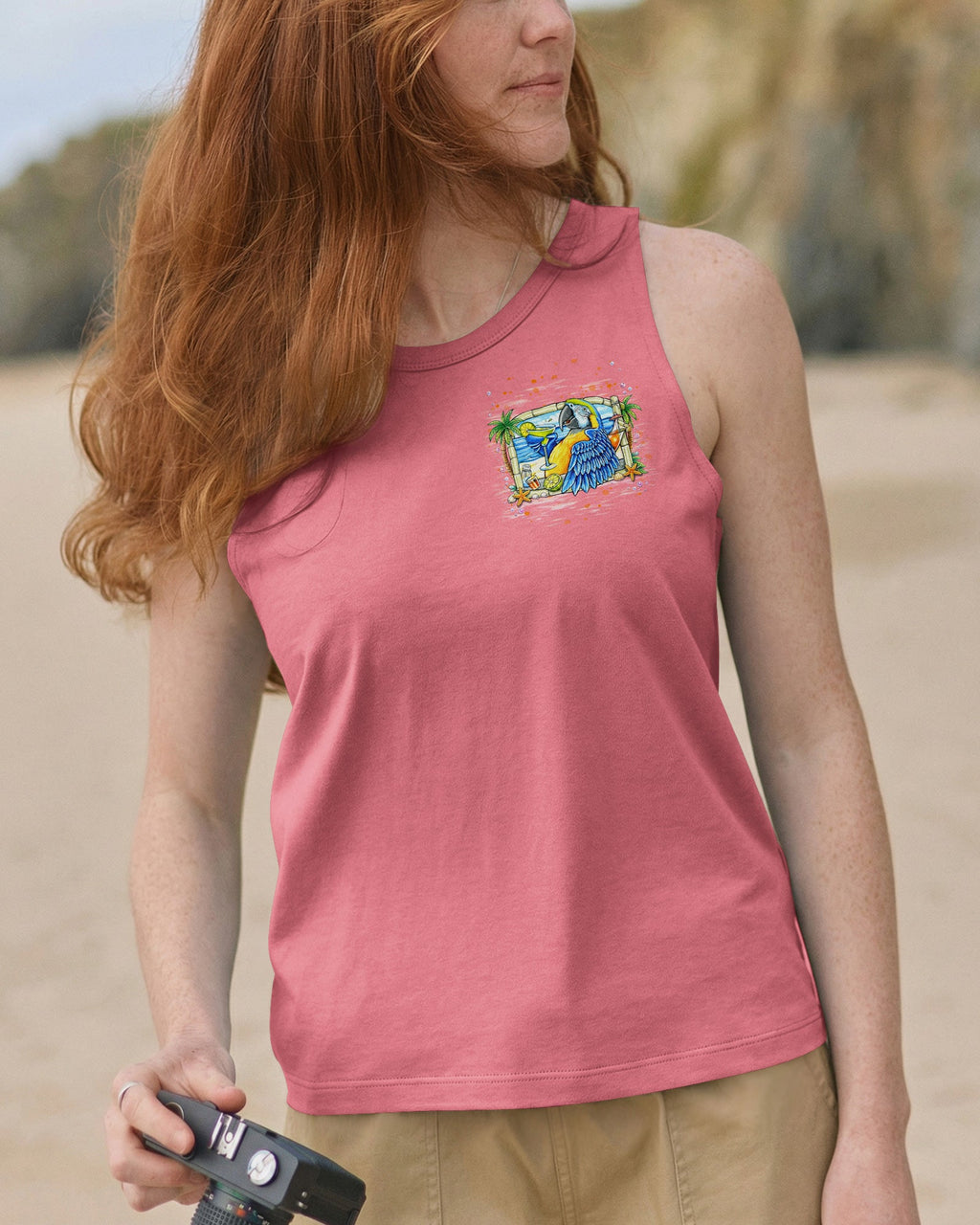 POLLY WANTS A COCKTAIL PARROT ALL OVER PRINT  - TLNT1404262