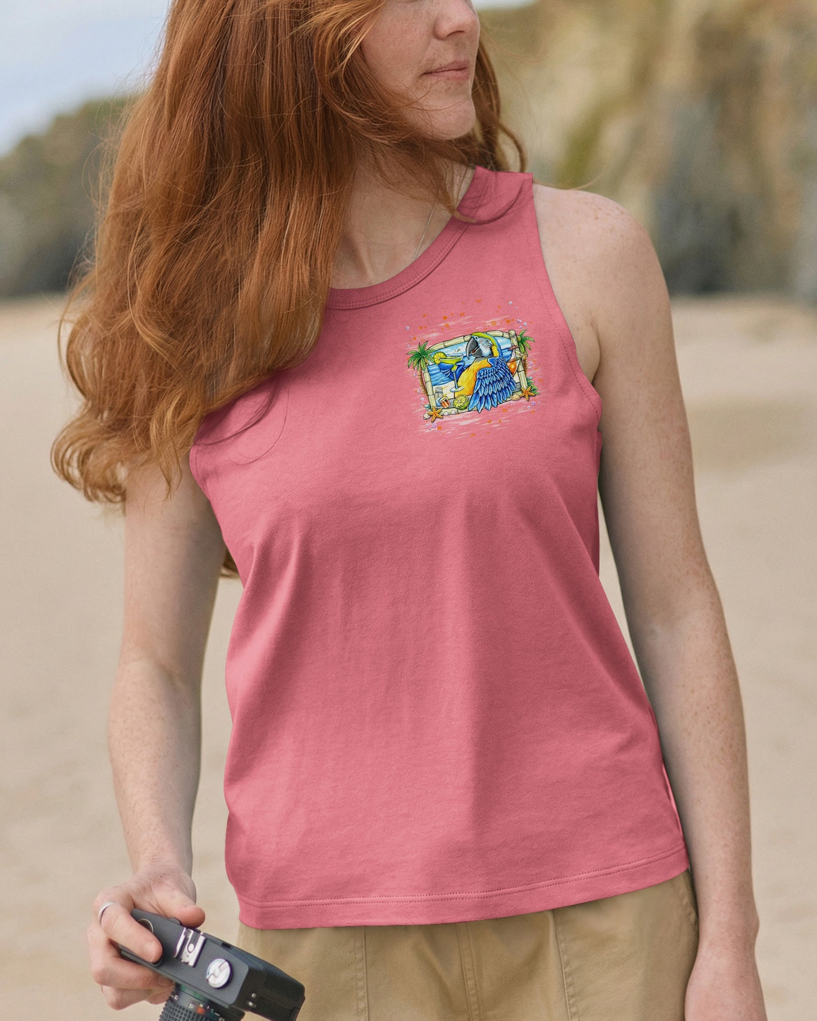 POLLY WANTS A COCKTAIL PARROT ALL OVER PRINT  - TLNT1404262