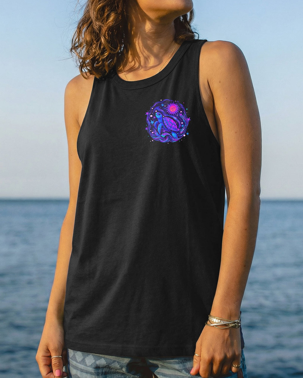SMELL THE SEA FEEL THE BREEZE TURTLE ALL OVER PRINT - TLNO2304263