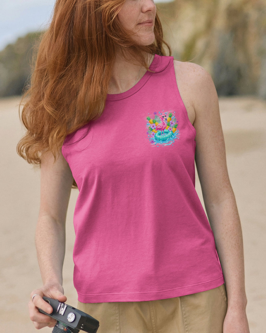 FEELING FLOCKIN' FABULOUS FLAMINGO ALL OVER PRINT - TYQY1004263