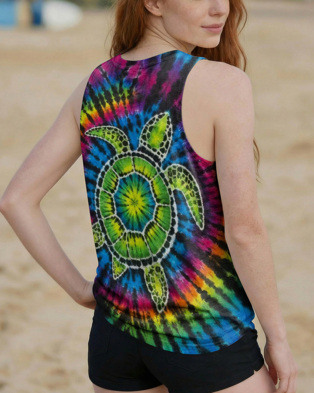 COLORFUL SEA TURTLE  ALL OVER PRINT - TLTW1205261