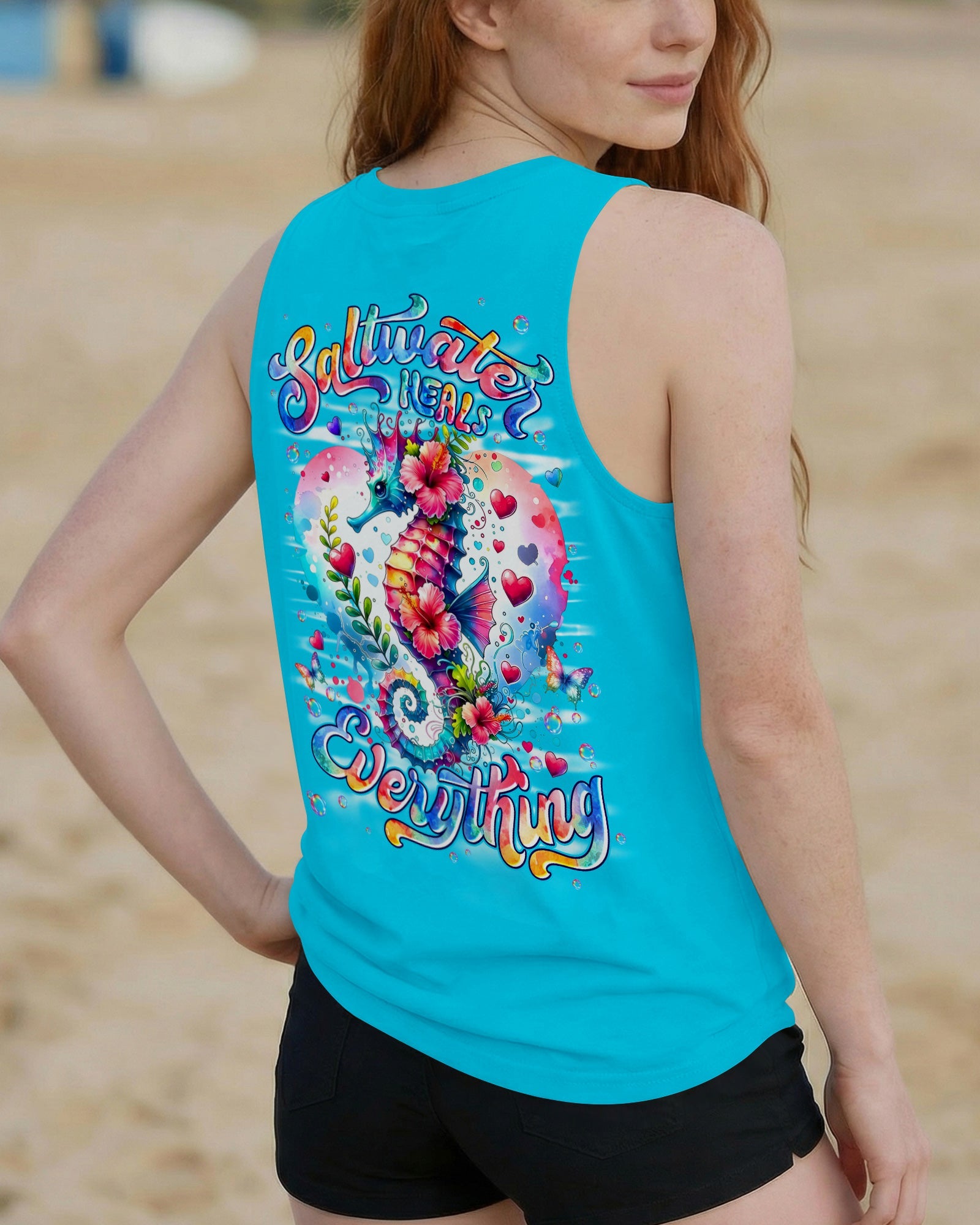 SALTWATER HEALS EVERYTHING SEAHORSE ALL OVER PRINT - TYLN1505262