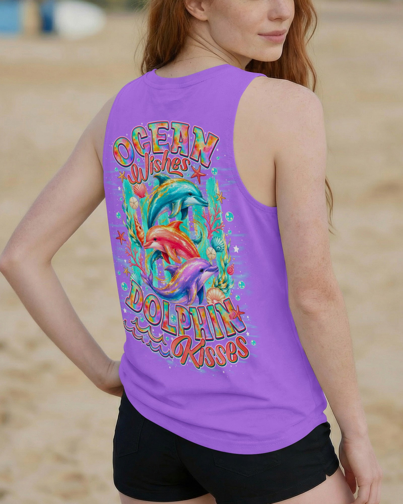OCEAN WISHES DOLPHIN KISSES ALL OVER PRINT  - TLNO0206262
