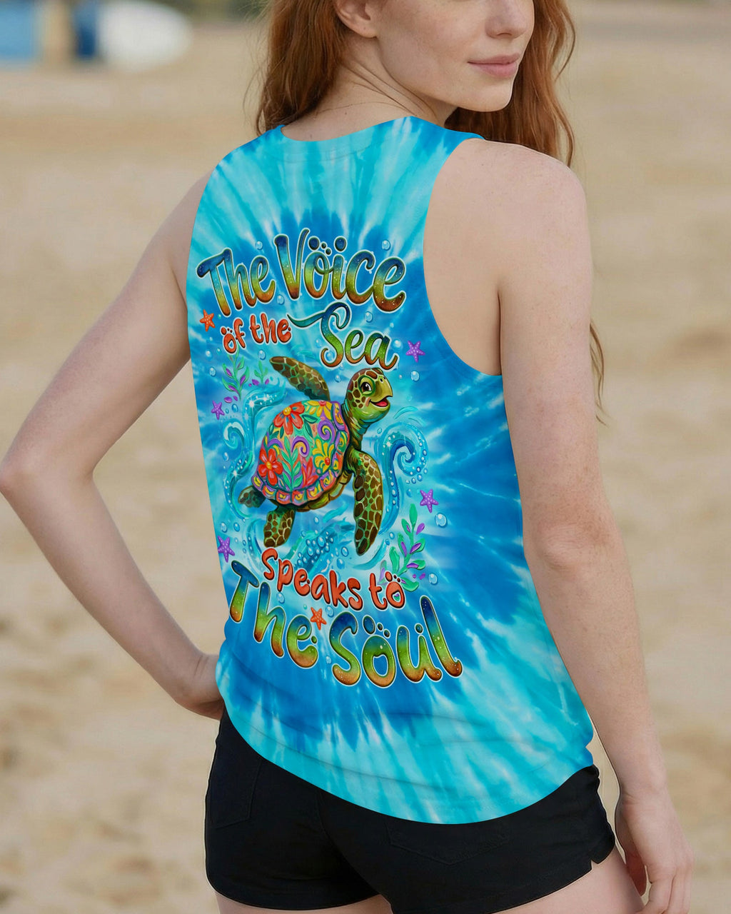 THE VOICE OF THE SEA SPEAKS TO THE SOUL TURTLE ALL OVER PRINT - TYQY2404263