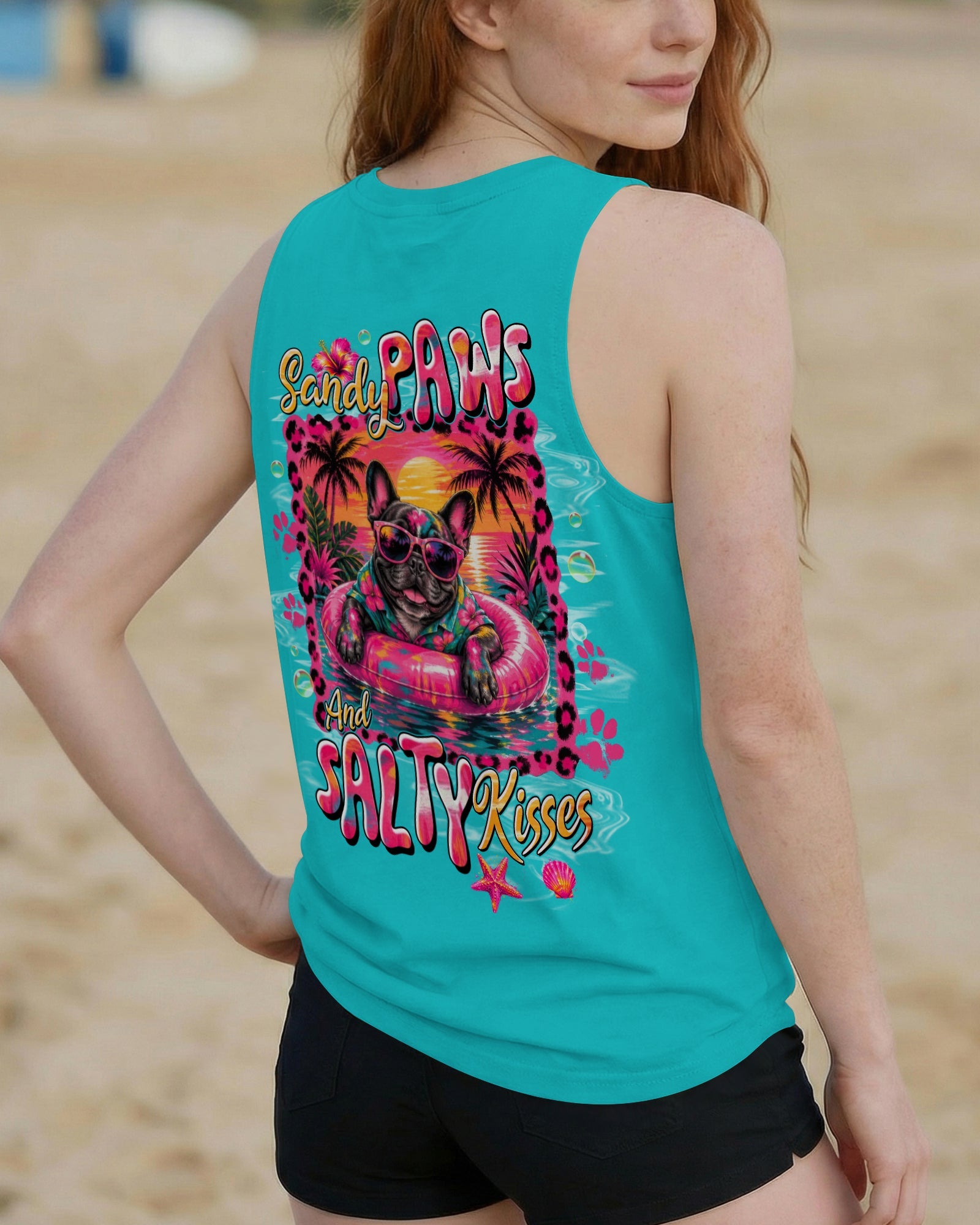 SANDY PAWS & SALTY KISES FRENCH BULLDOG ALL OVER PRINT - TLTW0605263