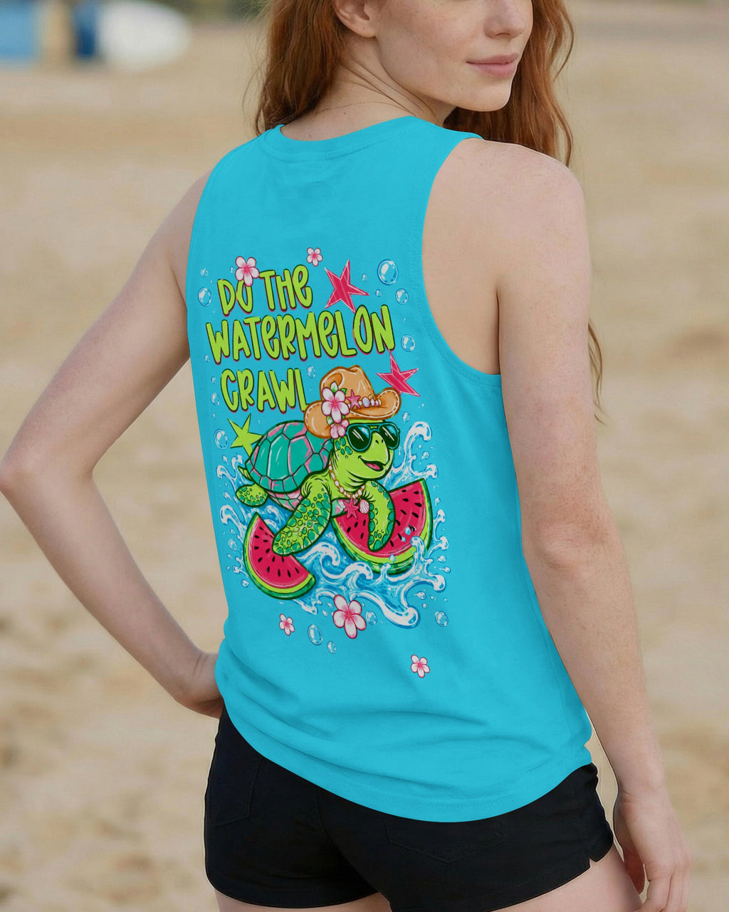 DO THE WATERMELON CRAWL TURTLE ALL OVER PRINT - TLTW1306261