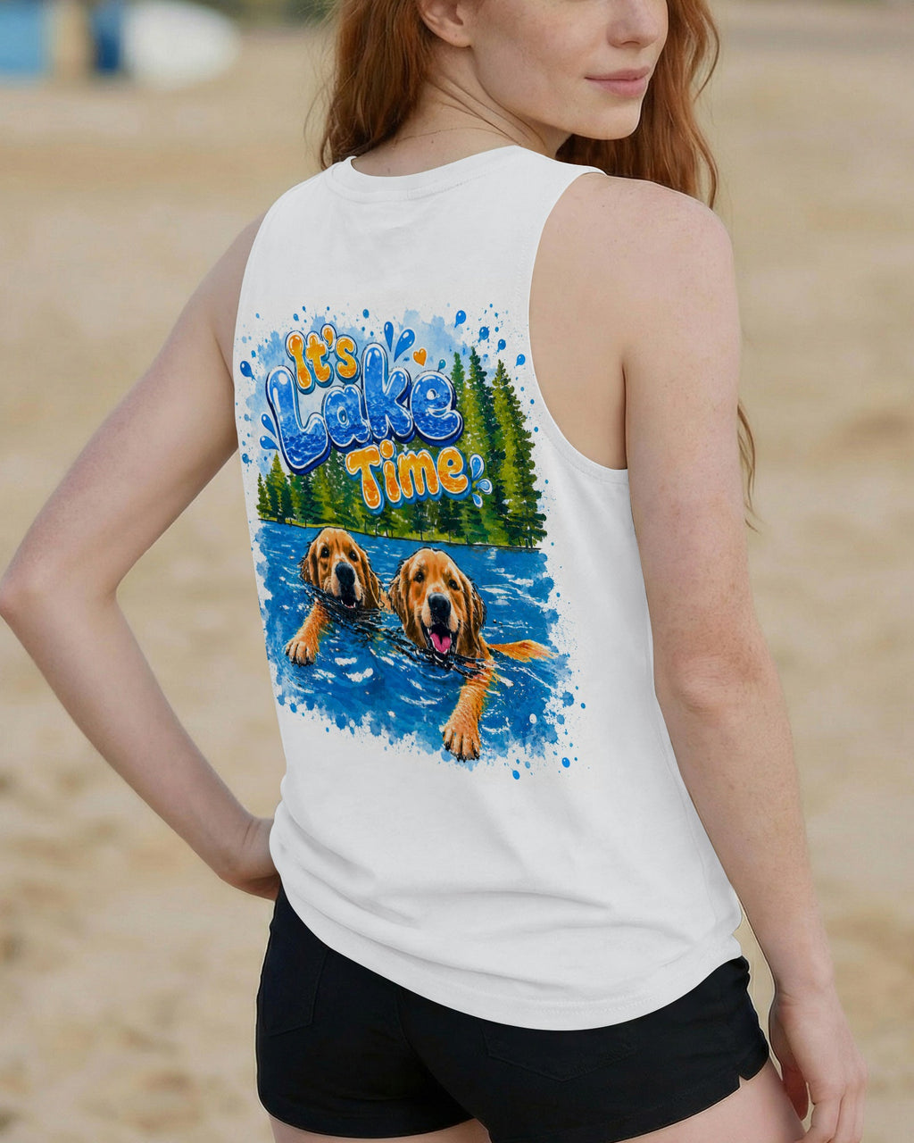 IT'S LAKE TIME LABRADOR DOG  ALL OVER PRINT - TLTW1805263