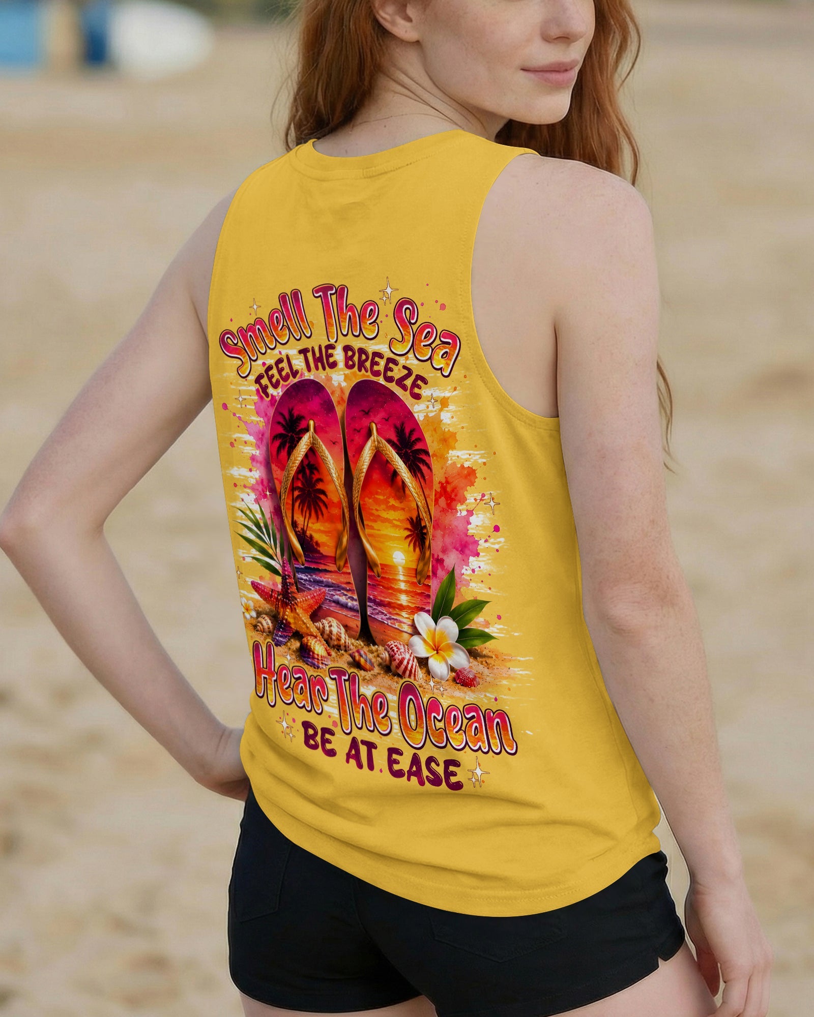 SMELL THE SEA FEEL THE BREEZE FLIP FLOPS ALL OVER PRINT - TYPQ0207262