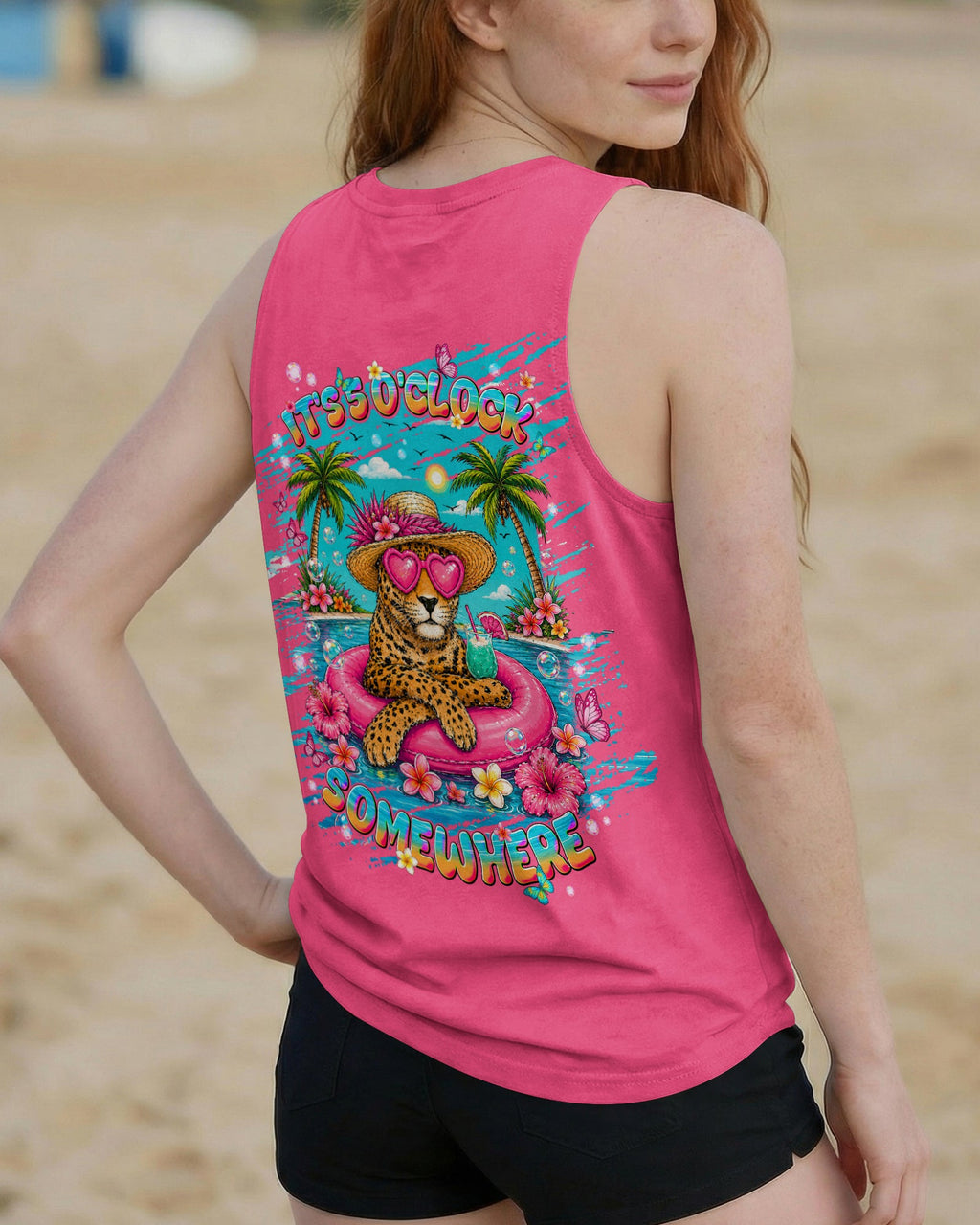 IT'S 5 O'CLOCK SOMEWHERE LEOPARD ALL OVER PRINT  - TLNT2605261