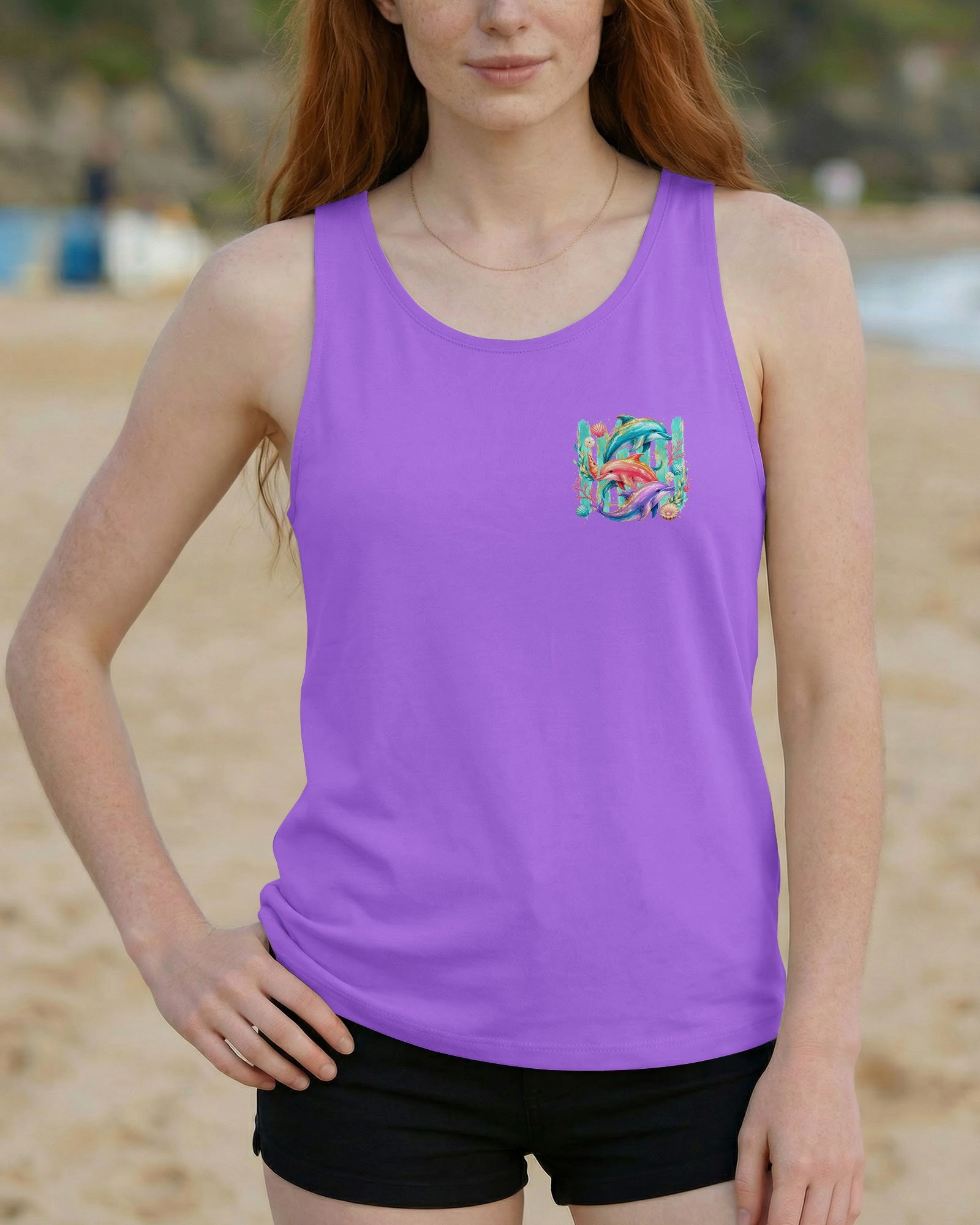 OCEAN WISHES DOLPHIN KISSES ALL OVER PRINT  - TLNO0206262