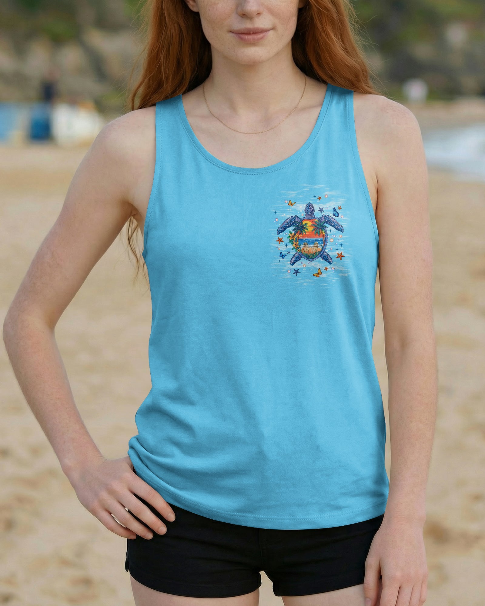 SALTWATER HEALS EVERYTHING TURTLE ALL OVER PRINT   - TLNT0406263