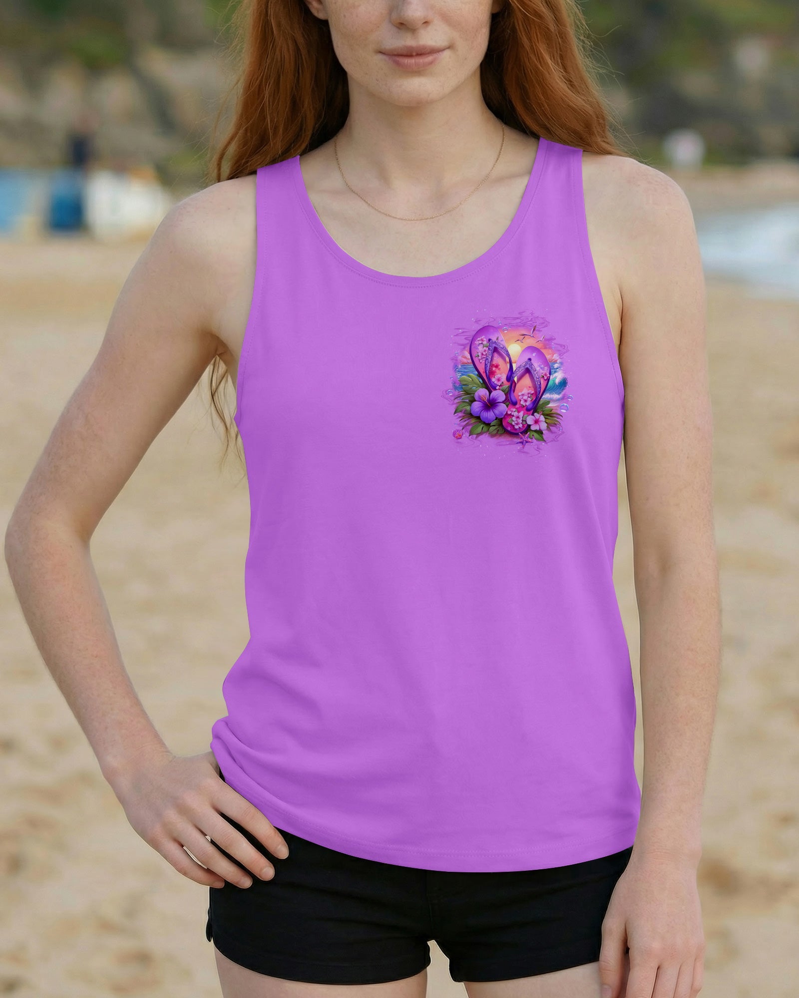 SANDY TOES AND SALTY KISSES FLIP FLOPS ALL OVER PRINT - TLTW0805263