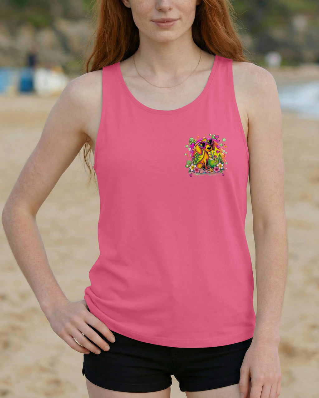 JUST A GIRL WHO LOVES DACHSHUND DOG ALL OVER PRINT - TLHG0405265