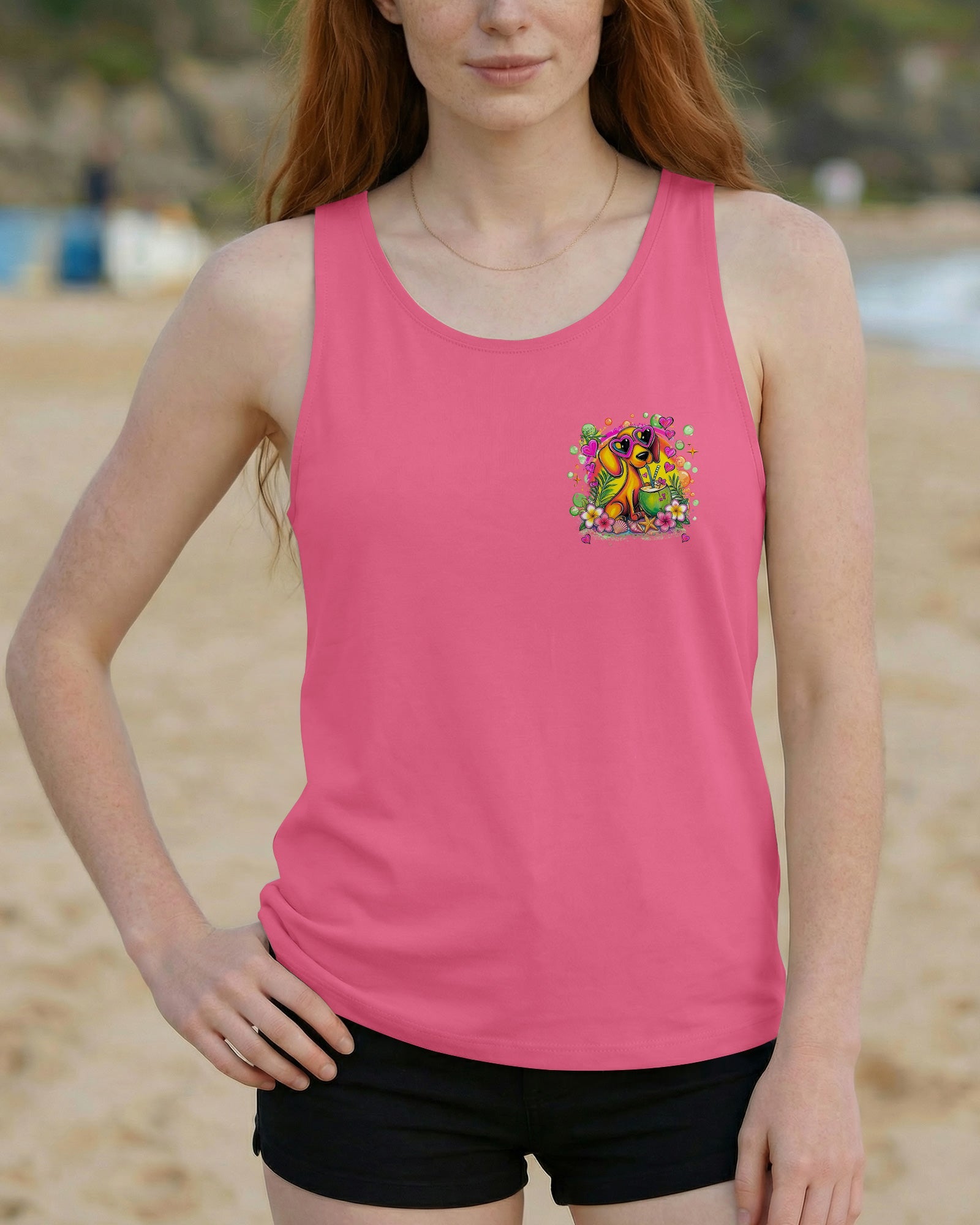 JUST A GIRL WHO LOVES DACHSHUND DOG ALL OVER PRINT - TLHG0405265
