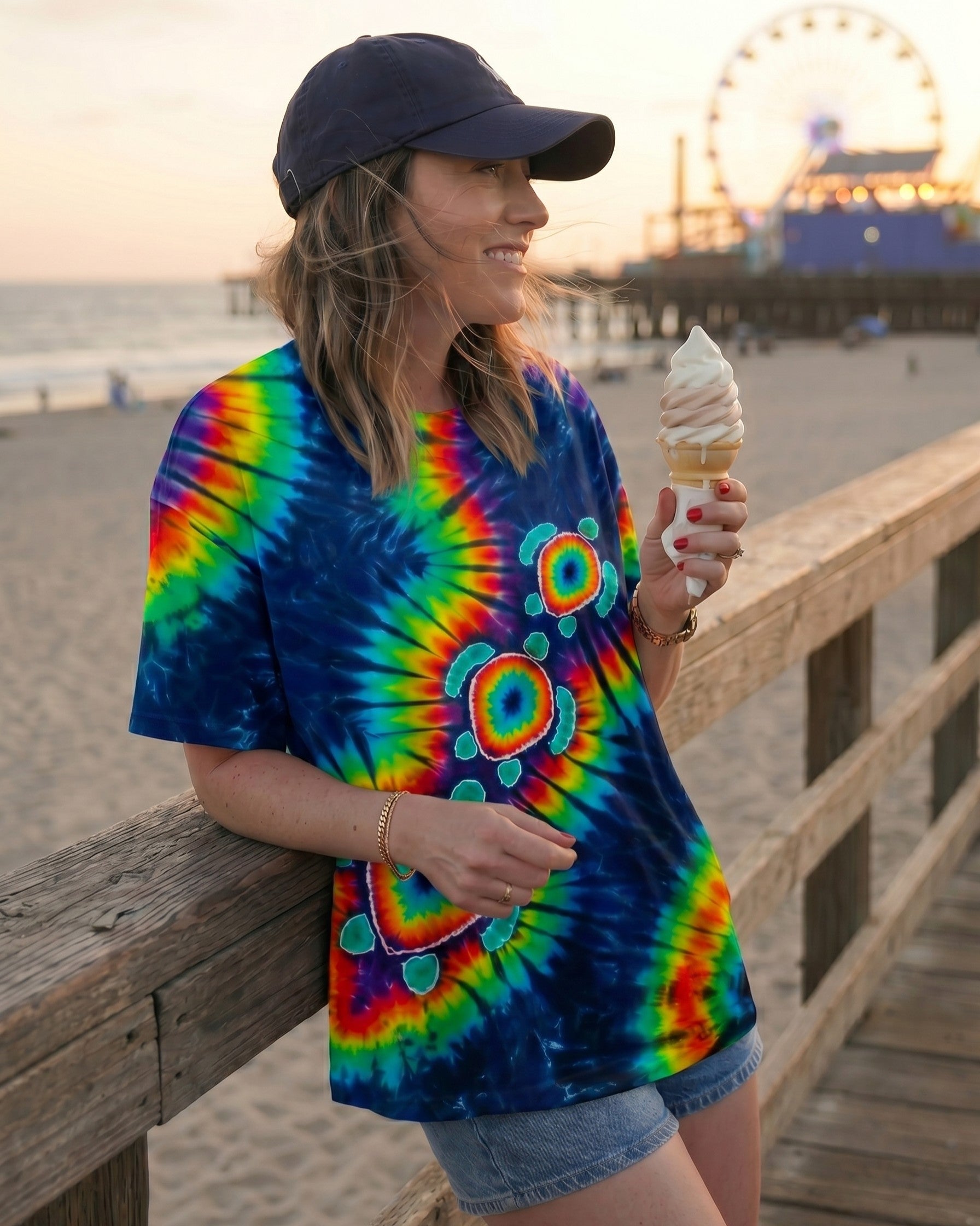 PSYCHEDELIC RAINBOW SEA TURTLES ALL OVER PRINT - RITD1006262