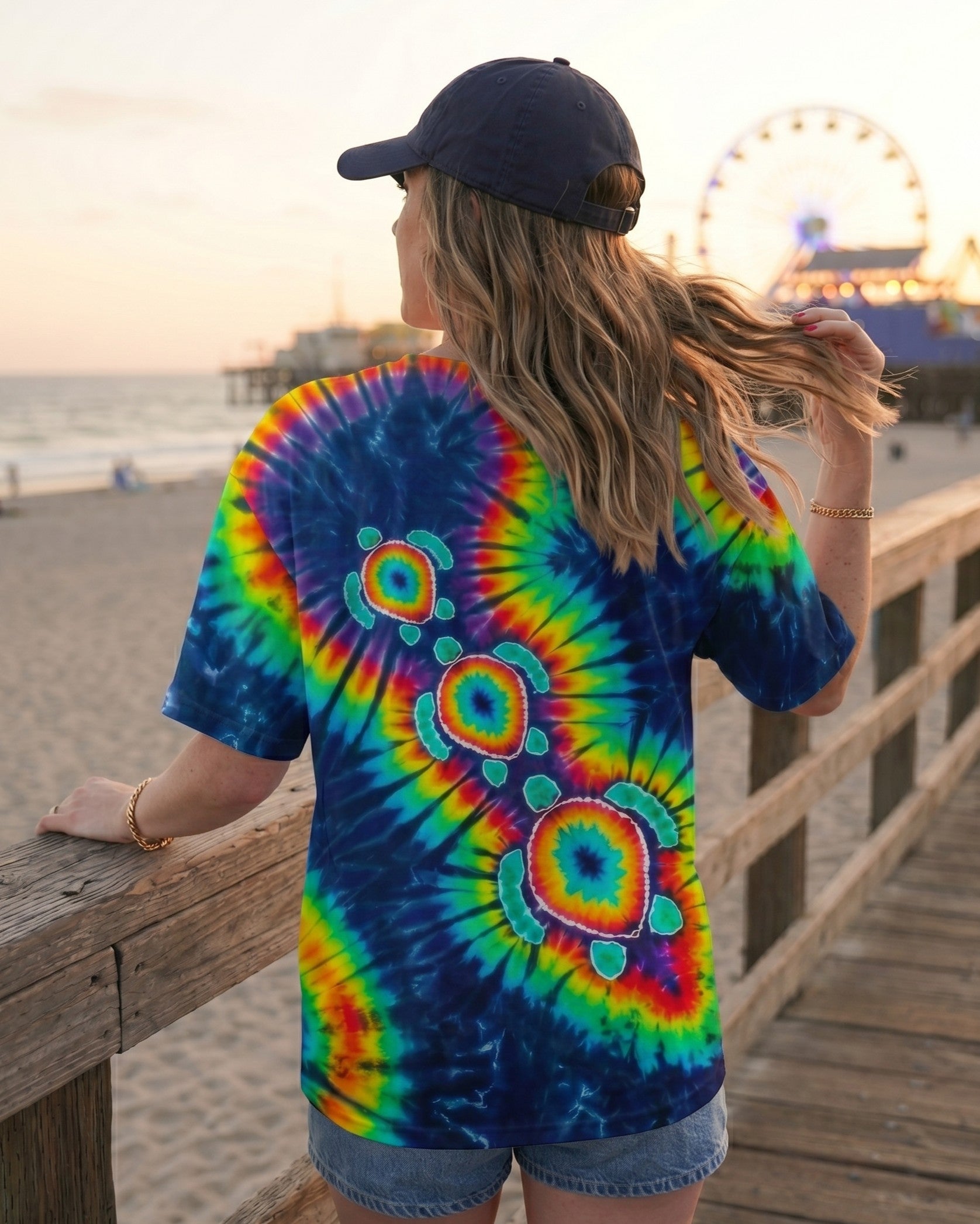 PSYCHEDELIC RAINBOW SEA TURTLES ALL OVER PRINT - RITD1006262