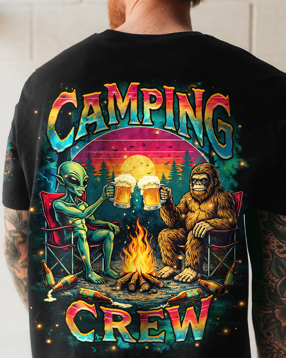 CAMPING CREW ALIEN BIGFOOT  ALL OVER PRINT - TLHN0604263
