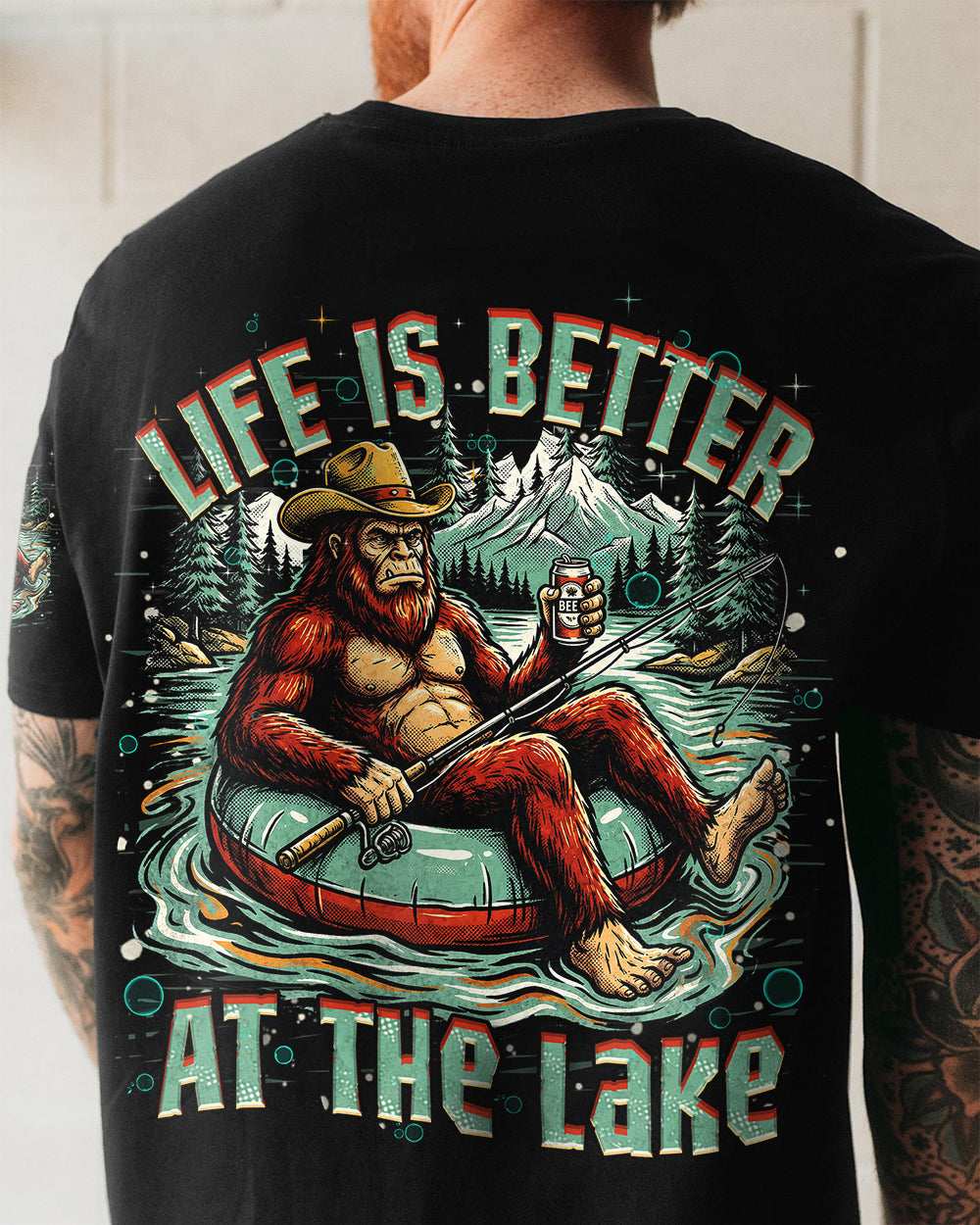 LIFE IS BETTER AT THE LAKE BIGFOOT ALL OVER PRINT   - TLHN2805263